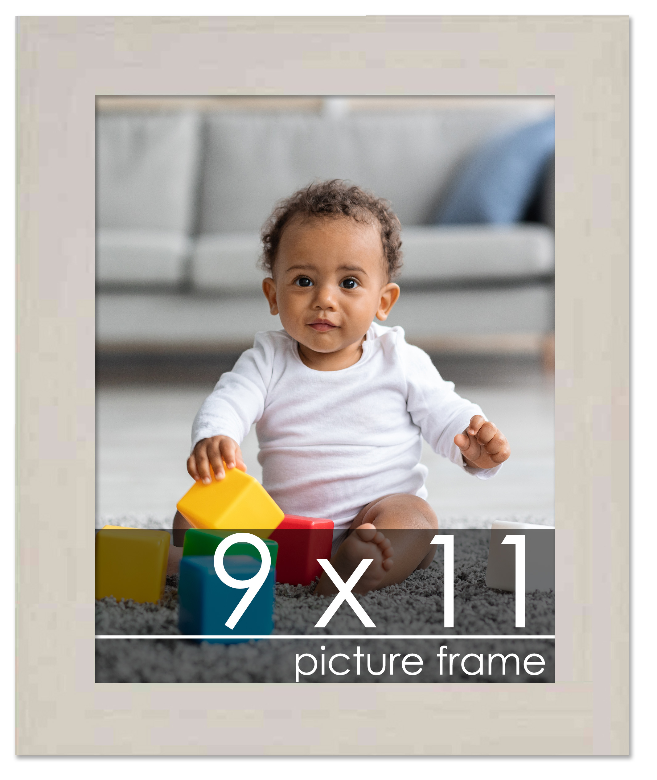 Photo Size Minimalist White Picture Frame - UV Acrylic, Backing, Hardware - Picture 9 of 73