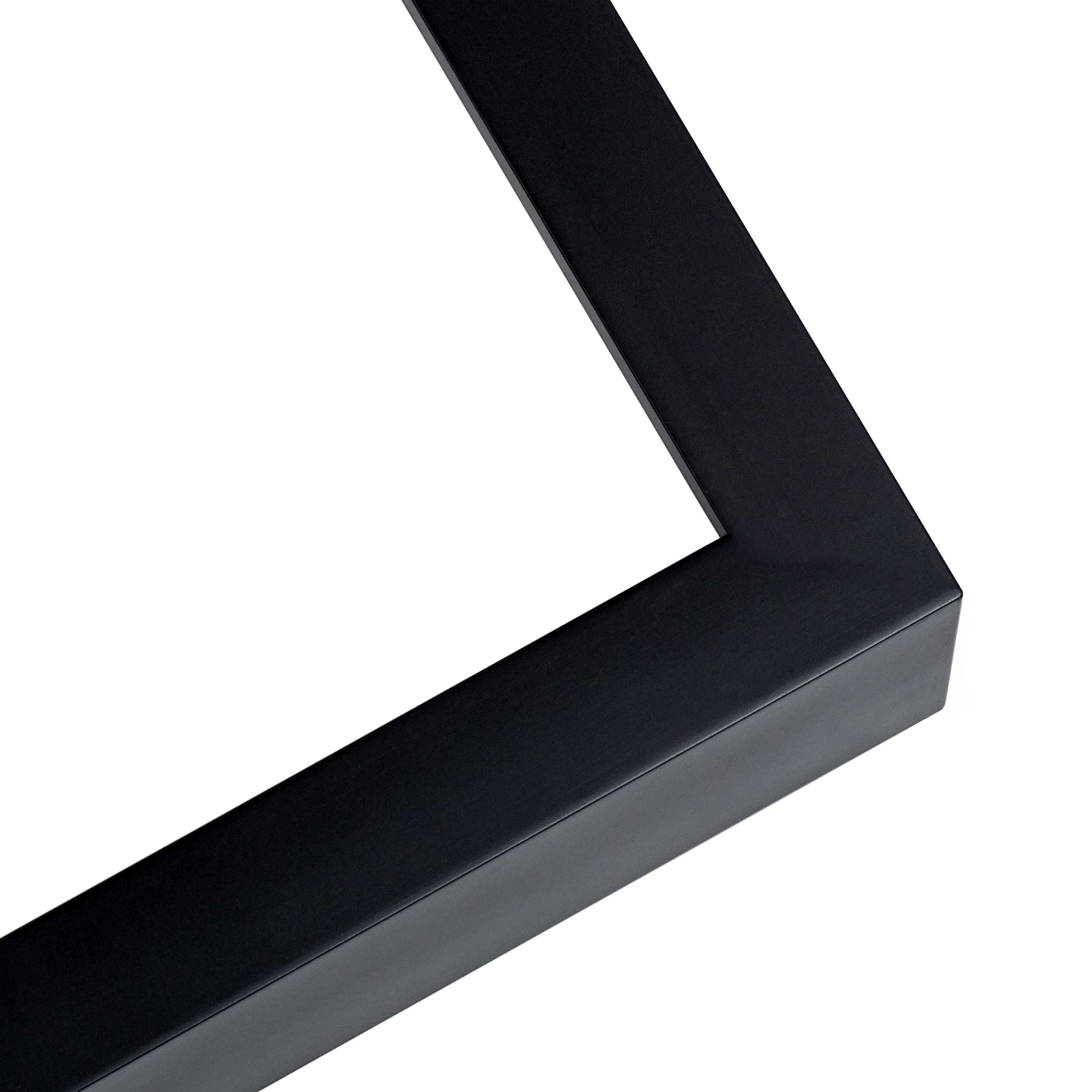 Flacher schwarzer Bilderrahmen - UV Acryl, Trägerplatte, hängende Hardware enthalten