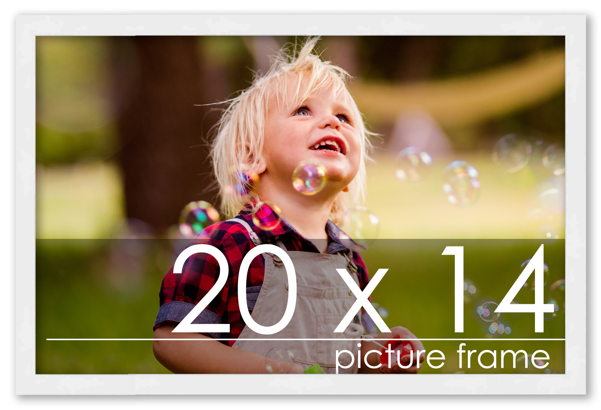 20x14 Solid Wood Picture Frame with UV Acrylic, Available in 6 Finishes - Picture 45 of 52