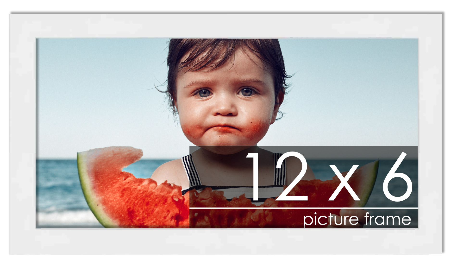 12x6 Solid Wood Picture Frame with UV Acrylic, Available in 6 Finishes - Bild 45 von 52