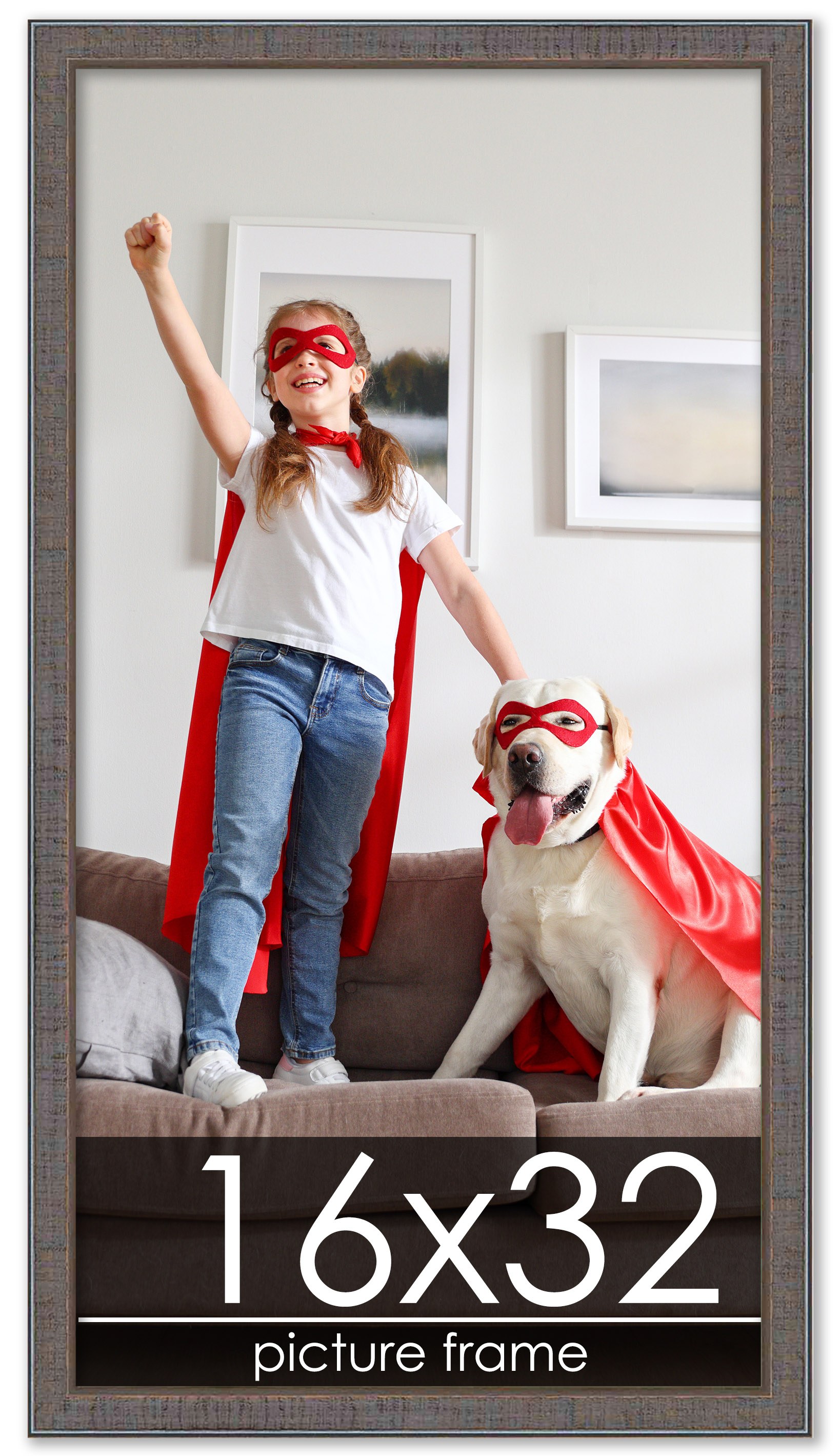 Panoramic Textured Grey Picture Frame - UV Acrylic, Backing, Hanging Hardware - Picture 120 of 407