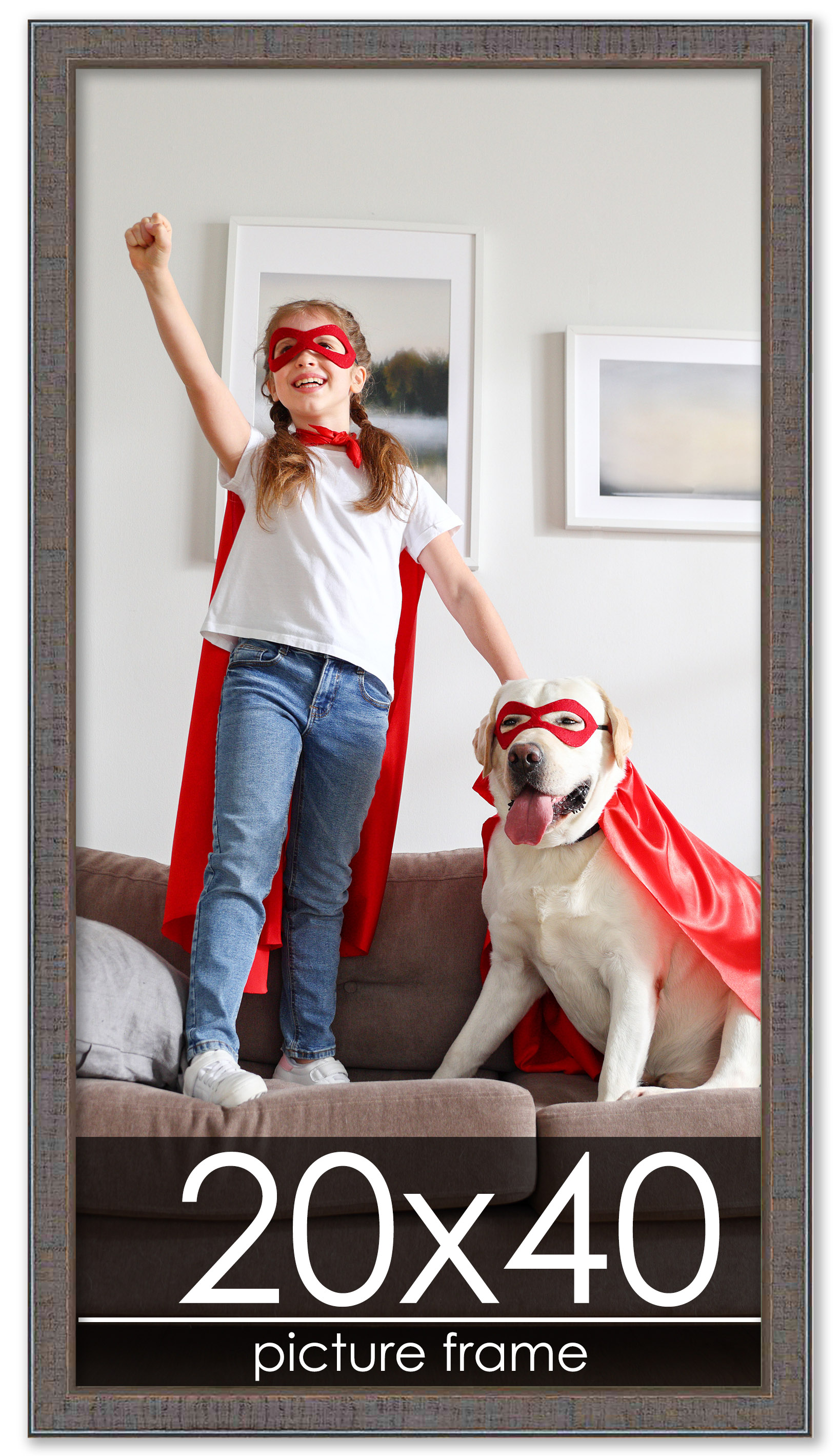 Panoramic Textured Grey Picture Frame - UV Acrylic, Backing, Hanging Hardware - Picture 184 of 407