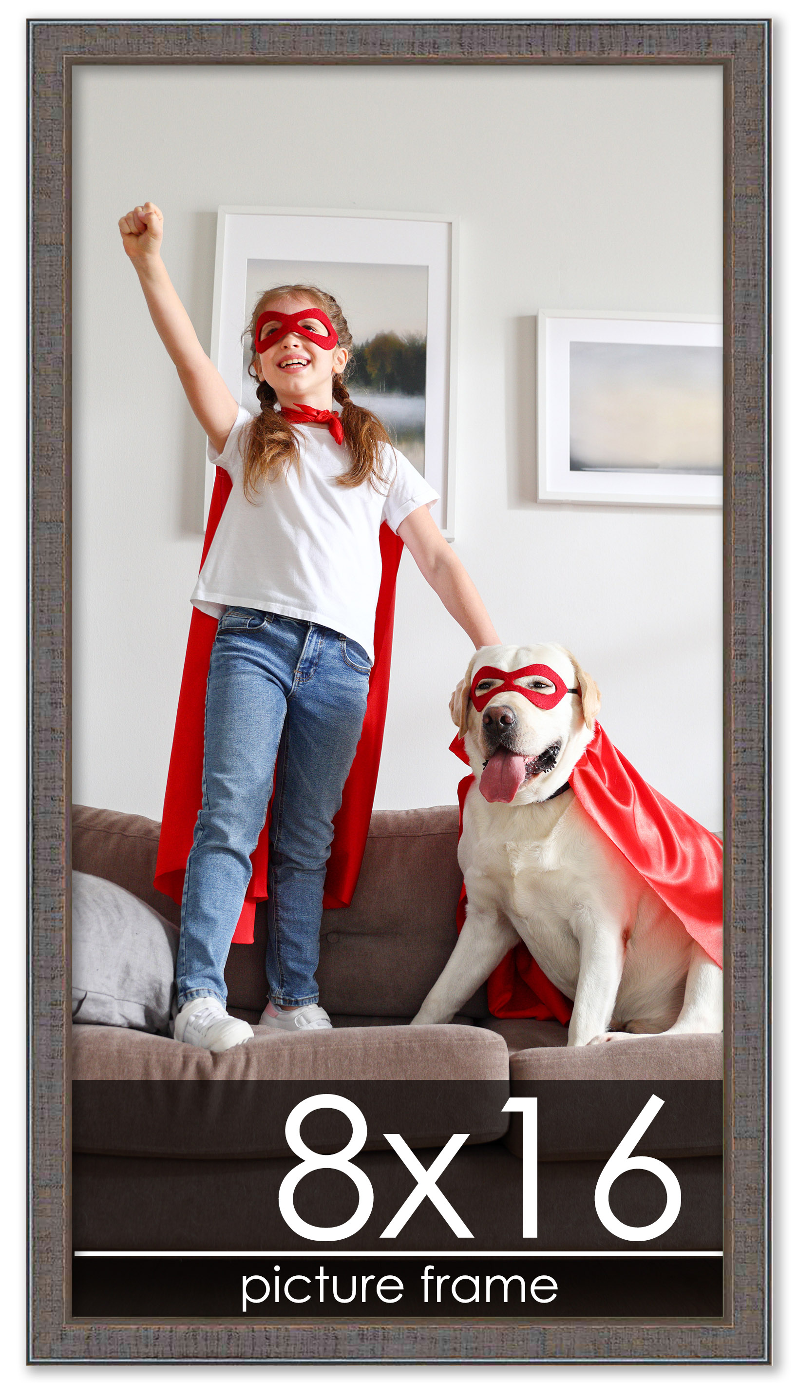 Panoramic Textured Grey Picture Frame - UV Acrylic, Backing, Hanging Hardware - Picture 368 of 407