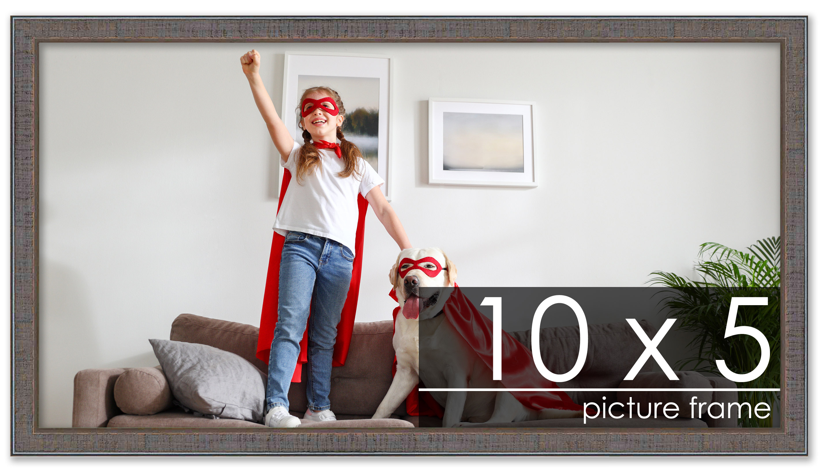 Panoramic Textured Grey Picture Frame - UV Acrylic, Backing, Hanging Hardware - Picture 48 of 407