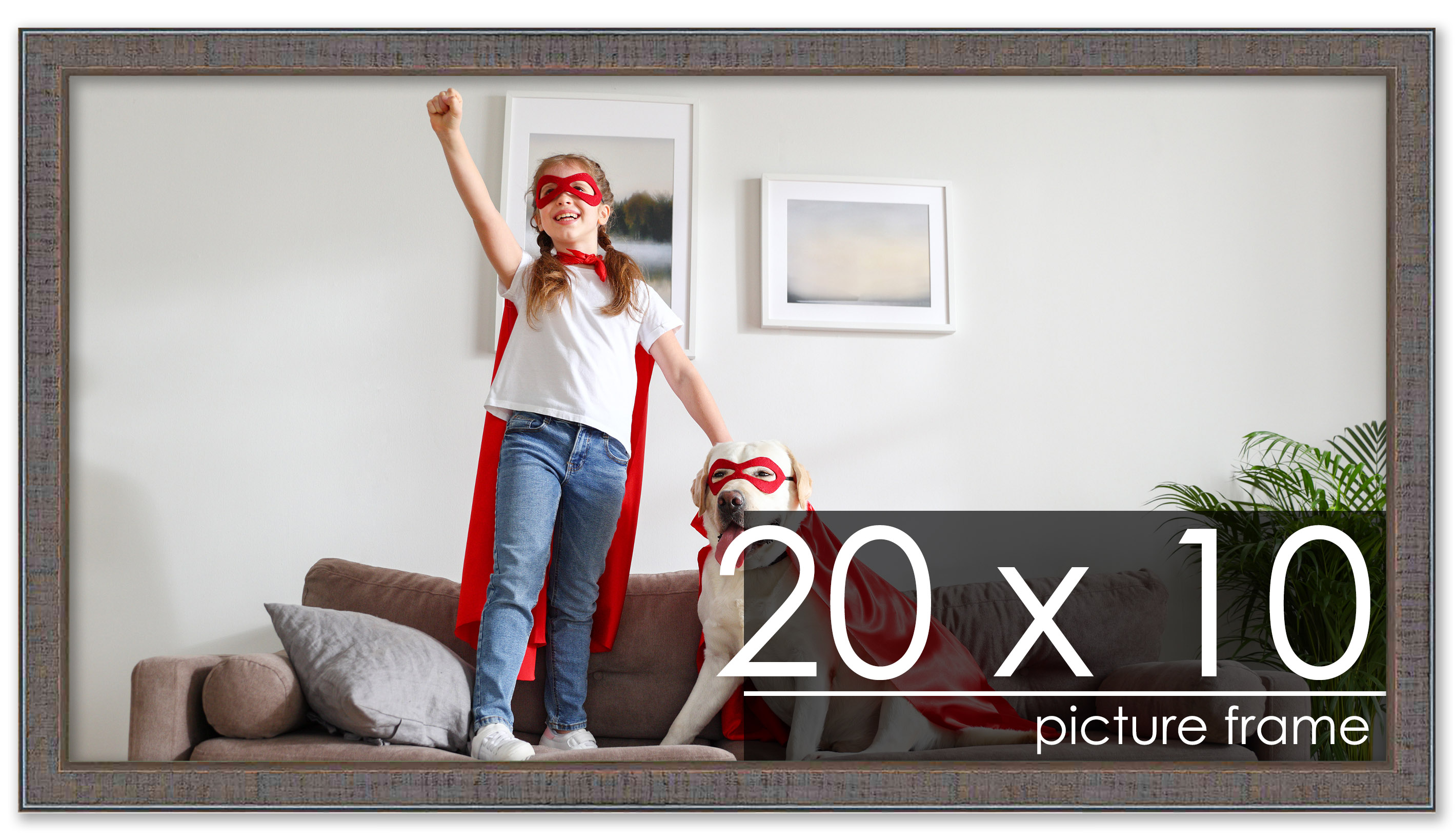 Panoramic Textured Grey Picture Frame - UV Acrylic, Backing, Hanging Hardware - Picture 176 of 407