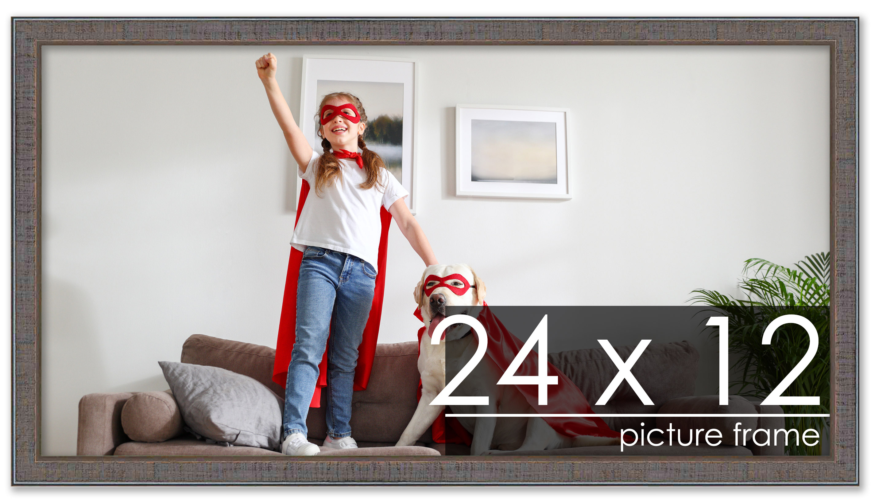 Panoramic Textured Grey Picture Frame - UV Acrylic, Backing, Hanging Hardware - Picture 208 of 407