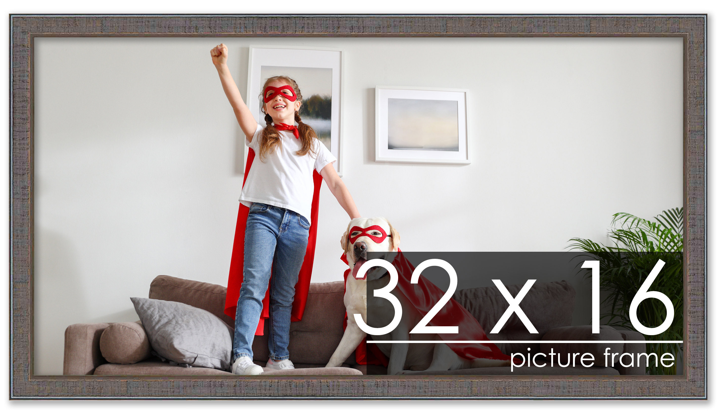 Panoramic Textured Grey Picture Frame - UV Acrylic, Backing, Hanging Hardware - Picture 248 of 407