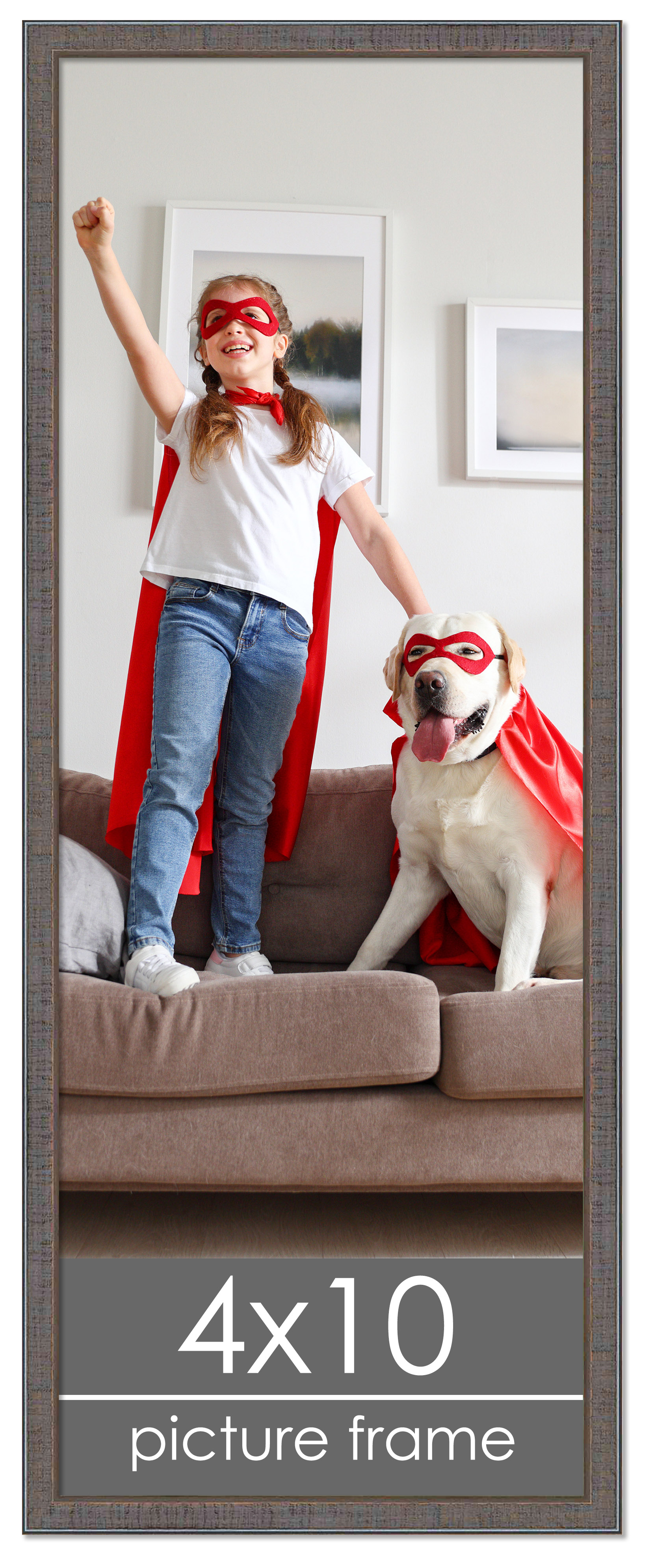 Panoramic Textured Grey Picture Frame - UV Acrylic, Backing, Hanging Hardware - Picture 320 of 407