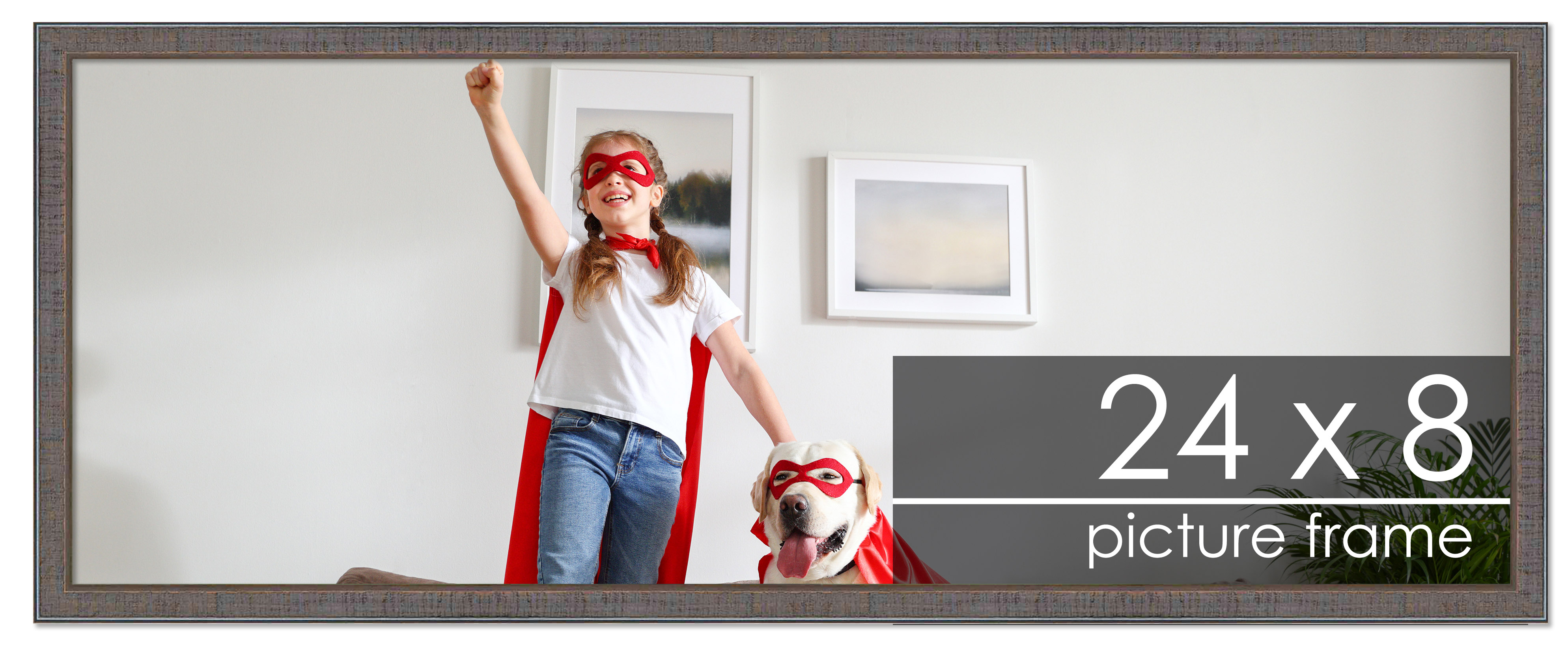Panoramic Textured Grey Picture Frame - UV Acrylic, Backing, Hanging Hardware - Picture 216 of 407