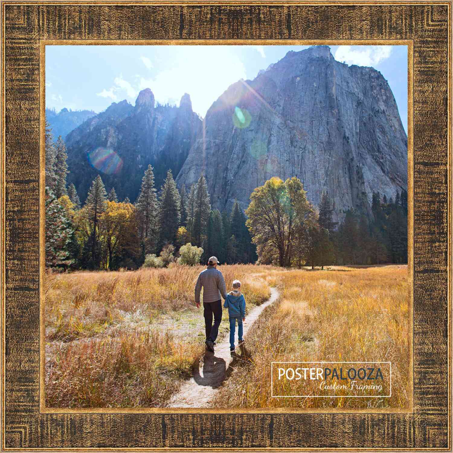Square Sculpted Black Picture Frame - UV Acrylic, Backing, Hanging Hardware - Picture 10 of 179