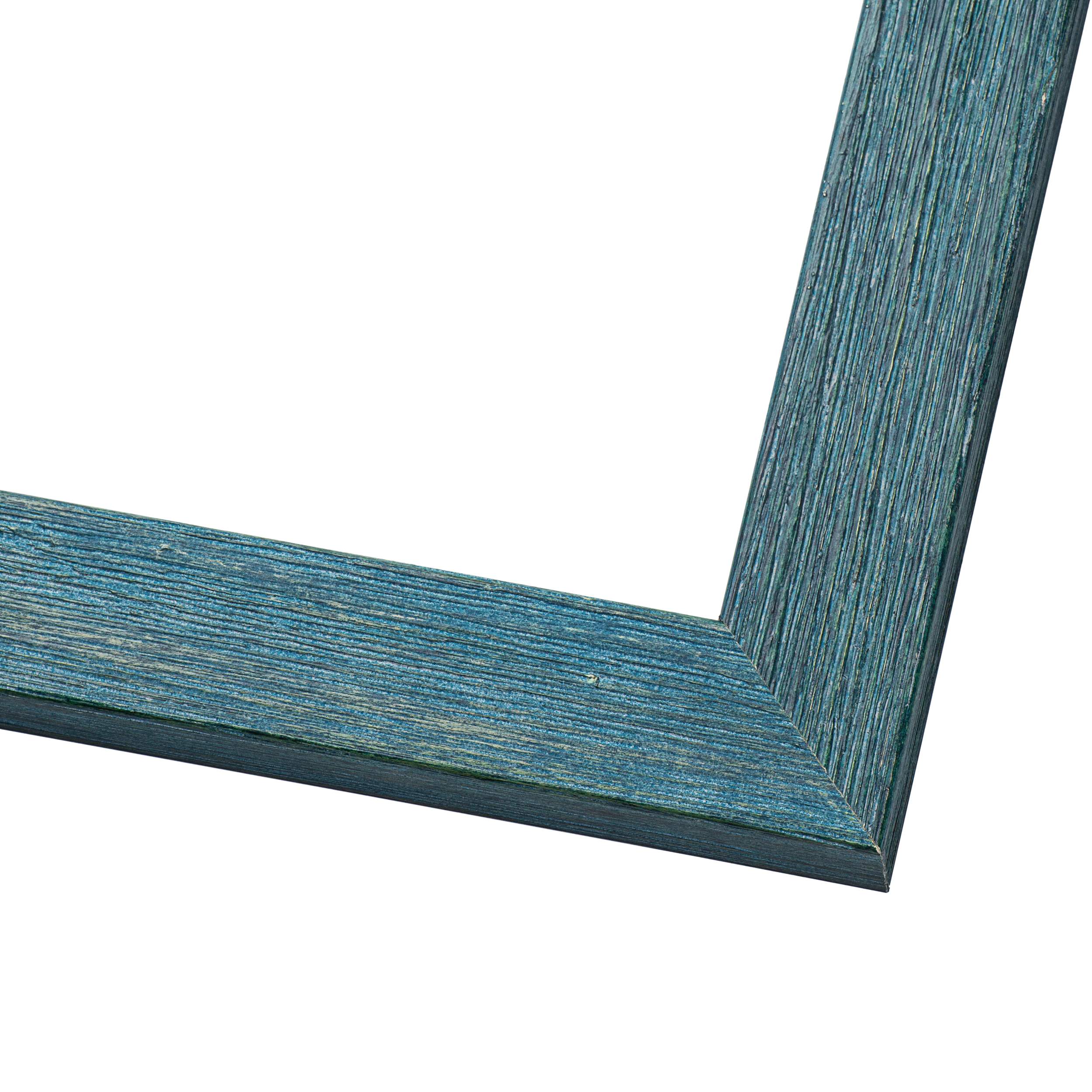 Simple Blue Picture Frame – UV Acrylic,Backing, Hanging Hardware