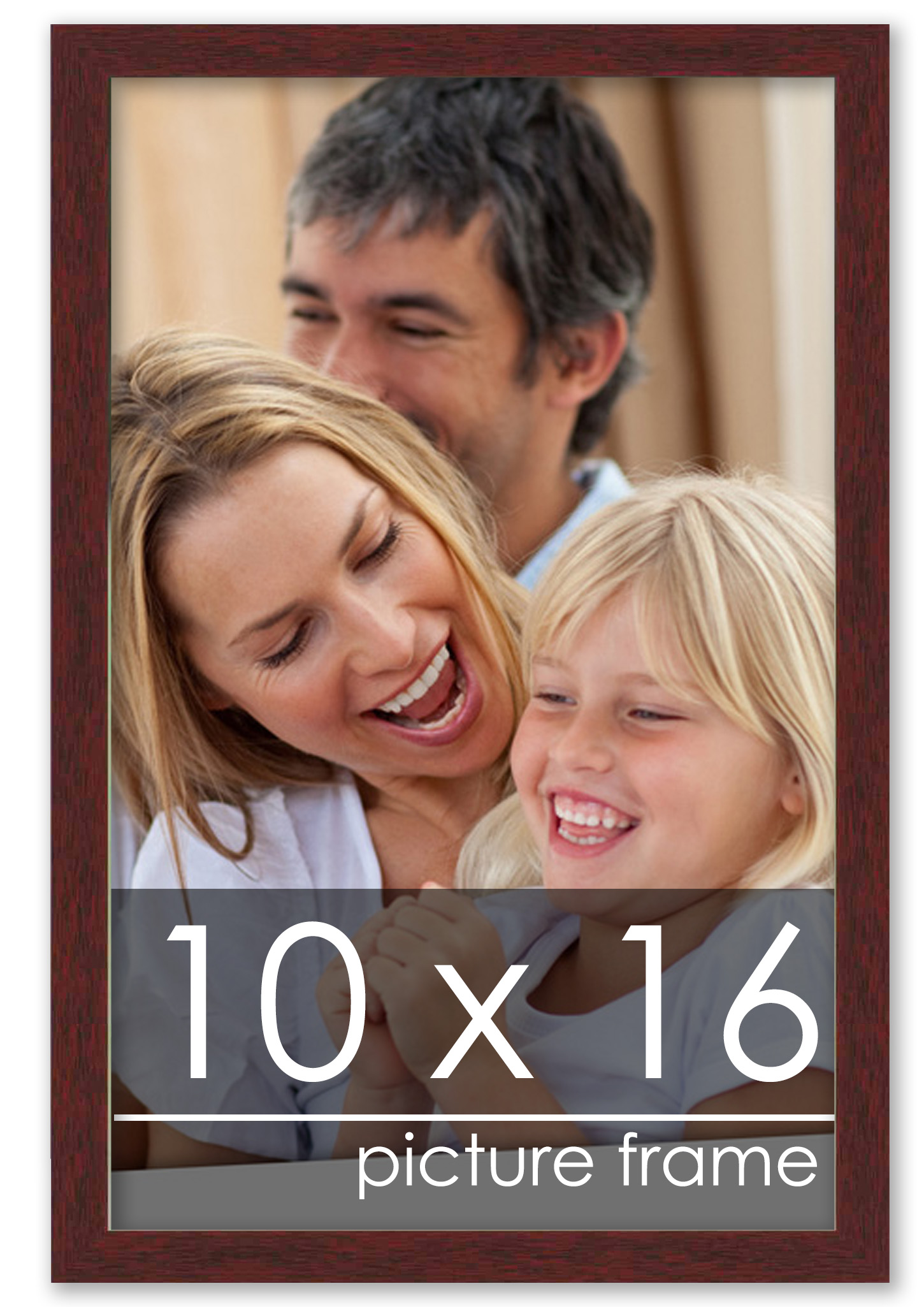 Classic Modern Brown Picture Frame – UV Acrylic,Backing, Hanging Hardware