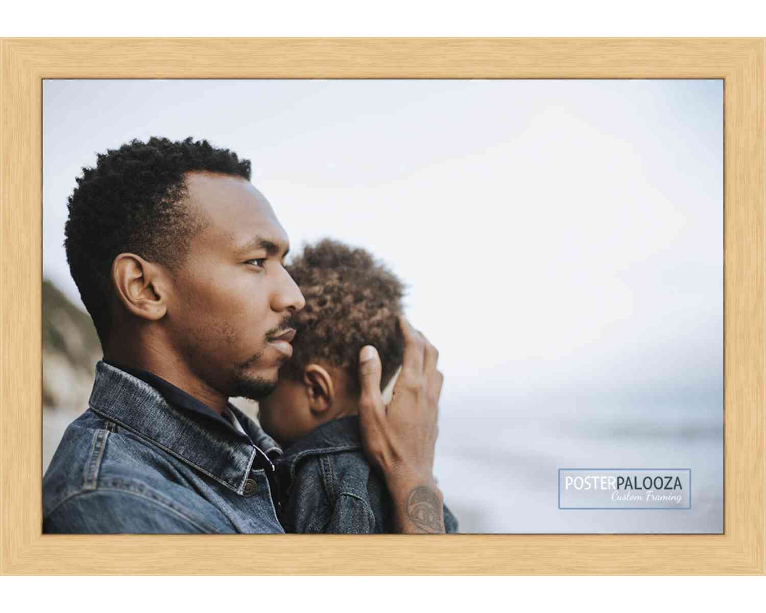 Photo Size Minimalist Yellow Picture Frame – UV Acrylic, Backing, Hardware