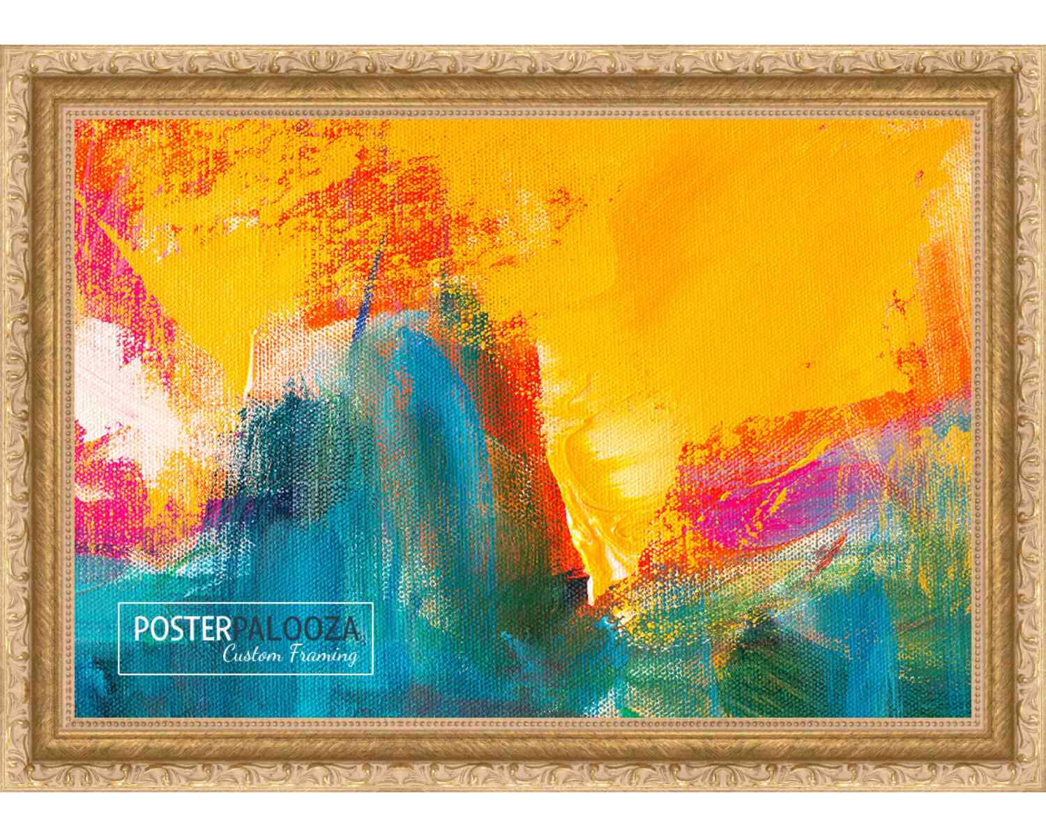 Refined Gold Frame – UV Acrylic, Backing Board, Hanging Hardware Included