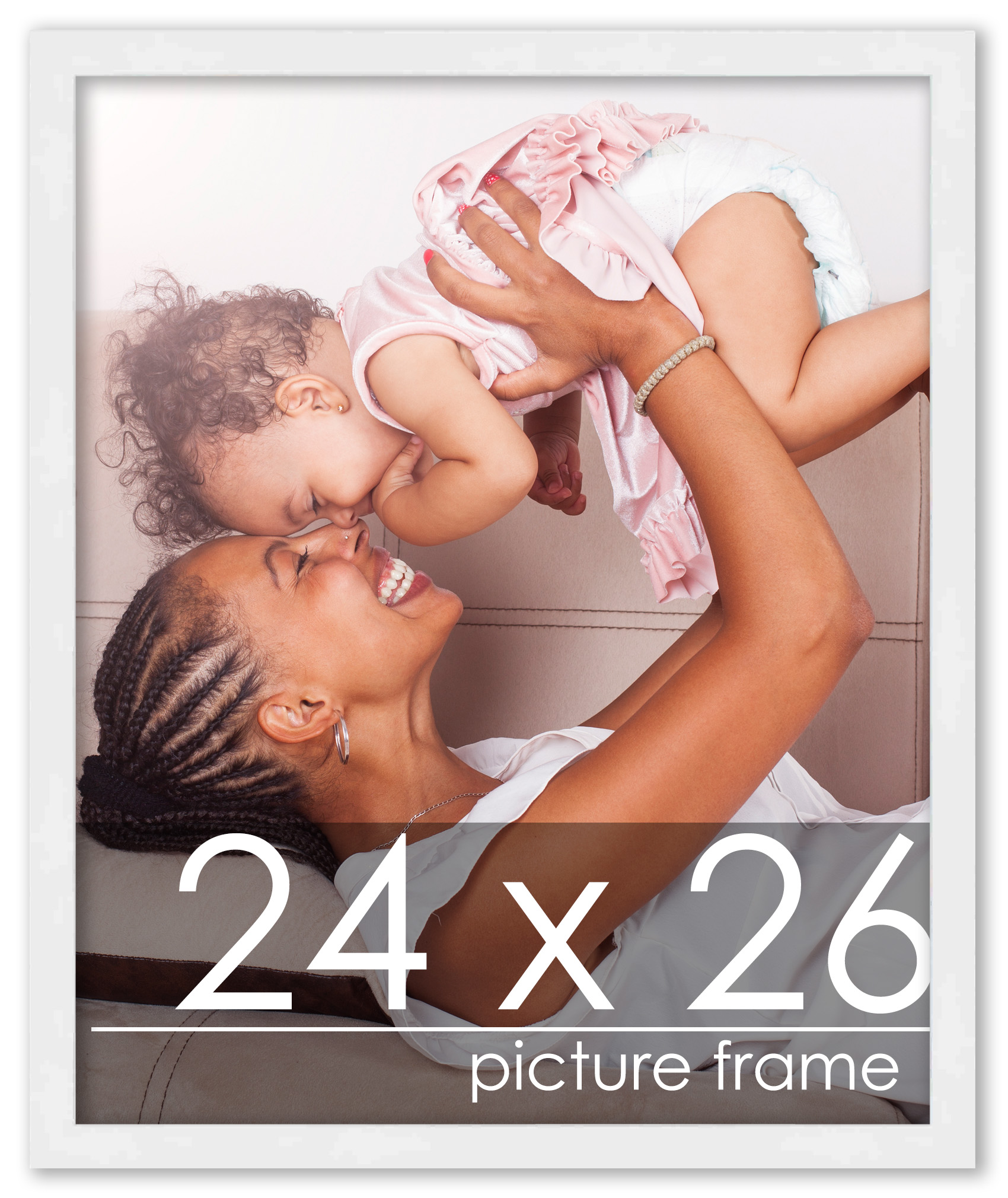 24x26 Solid Wood Picture Frame with UV Acrylic, Available in 6 Finishes - Bild 45 von 52