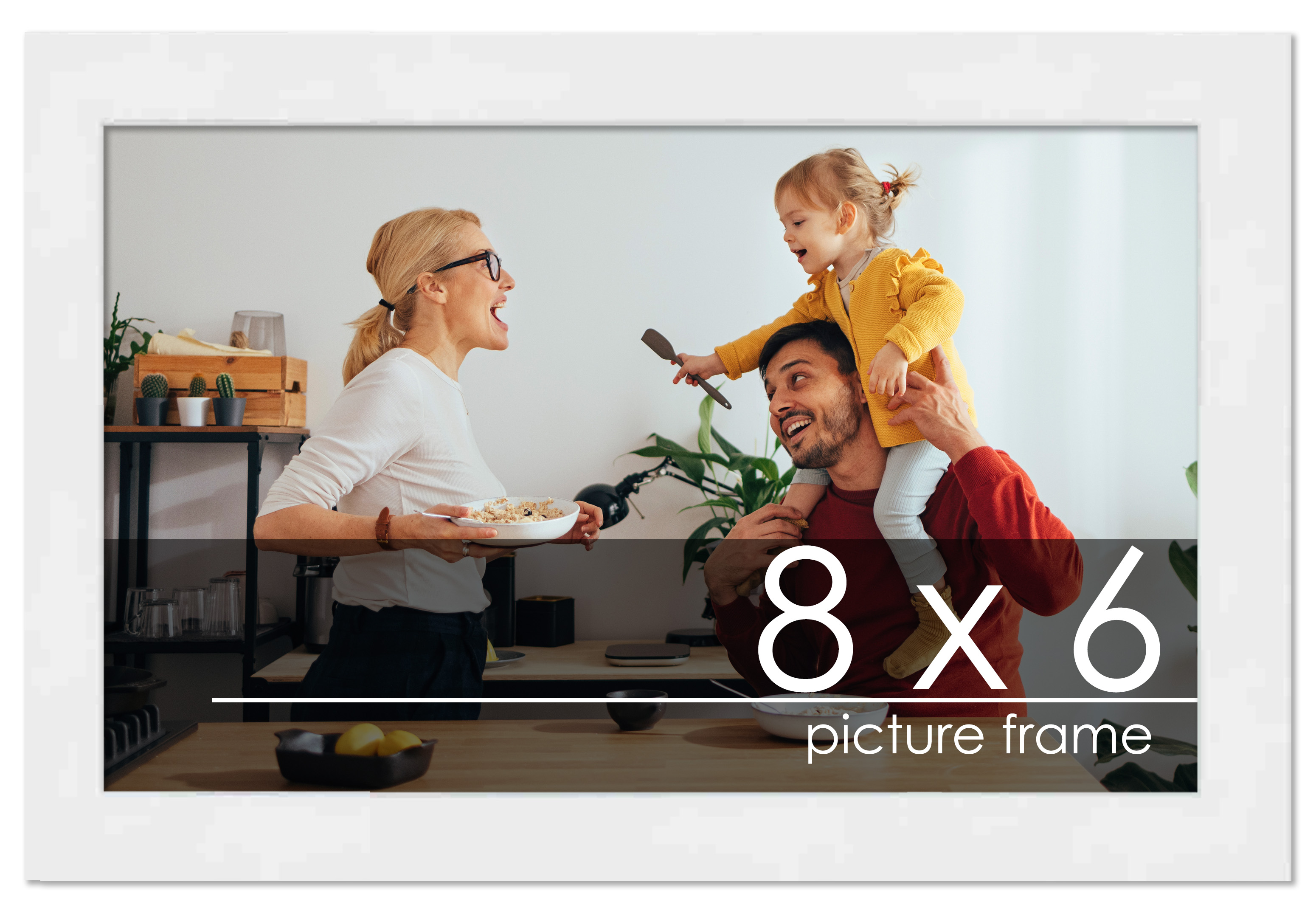 8x6 Solid Wood Picture Frame with UV Acrylic, Available in 6 Finishes - Bild 45 von 52