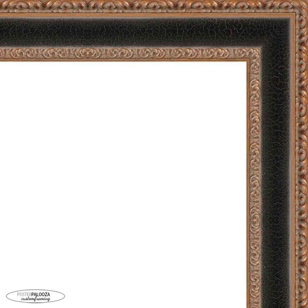 Ornate Brown Picture Frame – UV Acrylic,Backing, Hanging Hardware