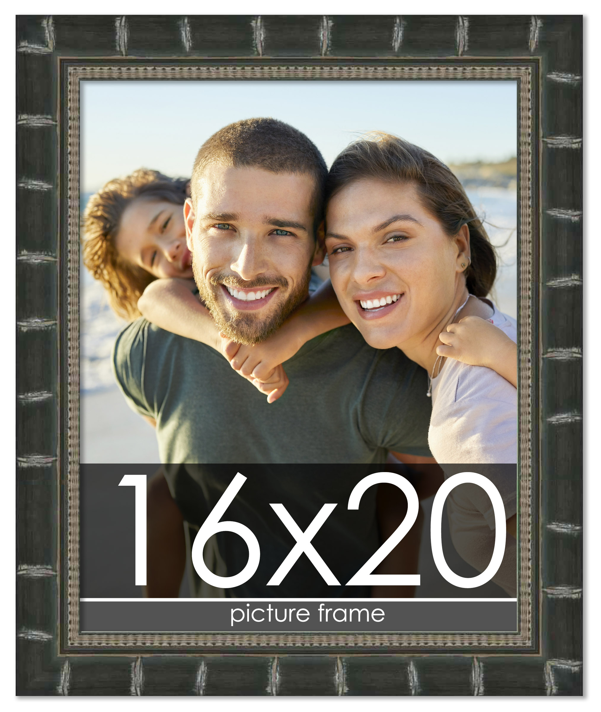 16x20 Modern Bamboo Picture Frame, UV Acrylic, 5 Finishes - Picture 8 of 42