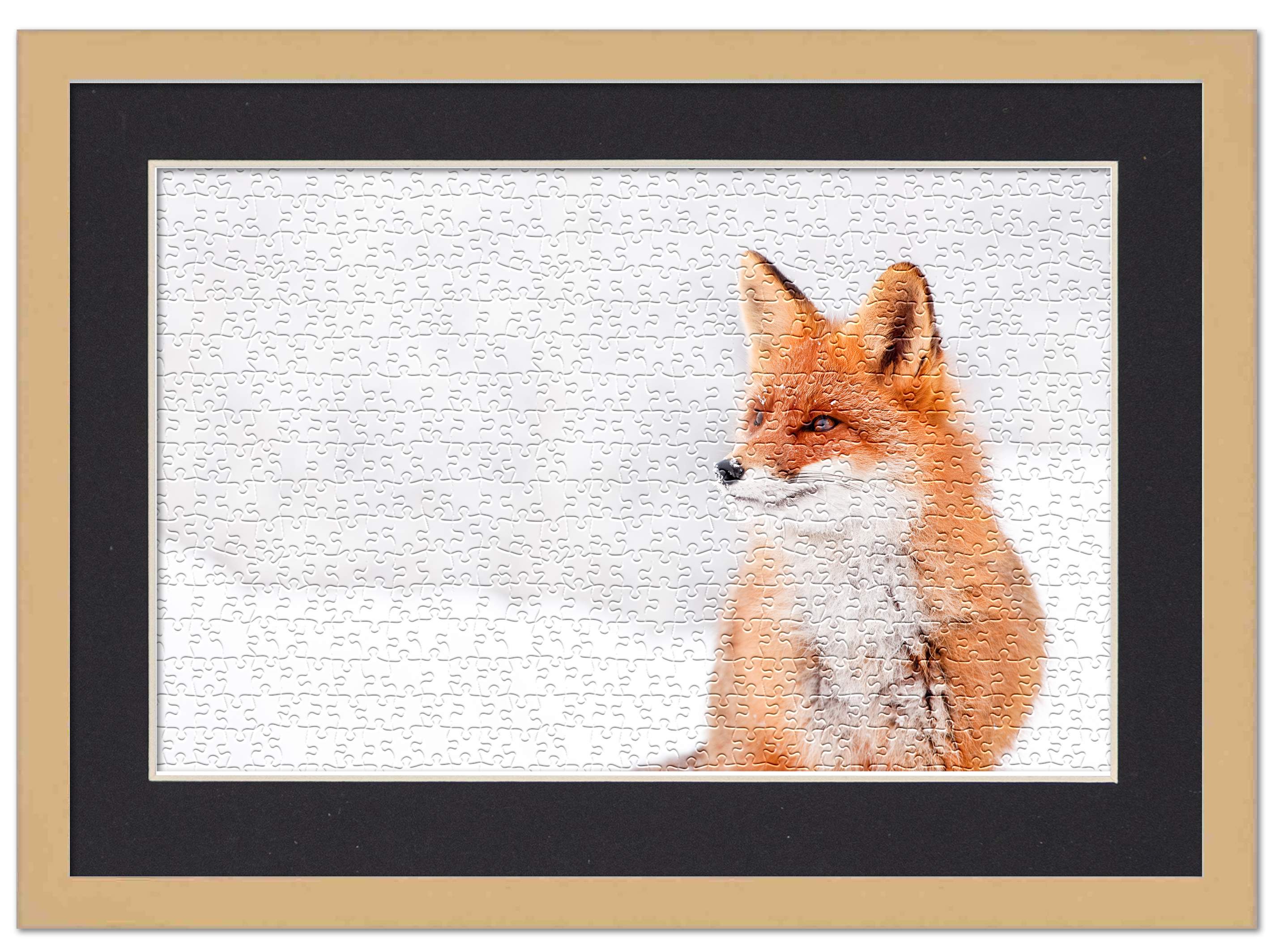 Natural Wood Puzzle Frame Kit - Glue Sheets, Black Mat, UV Acrylic - 20 Sizes - Imagen 39 de 181