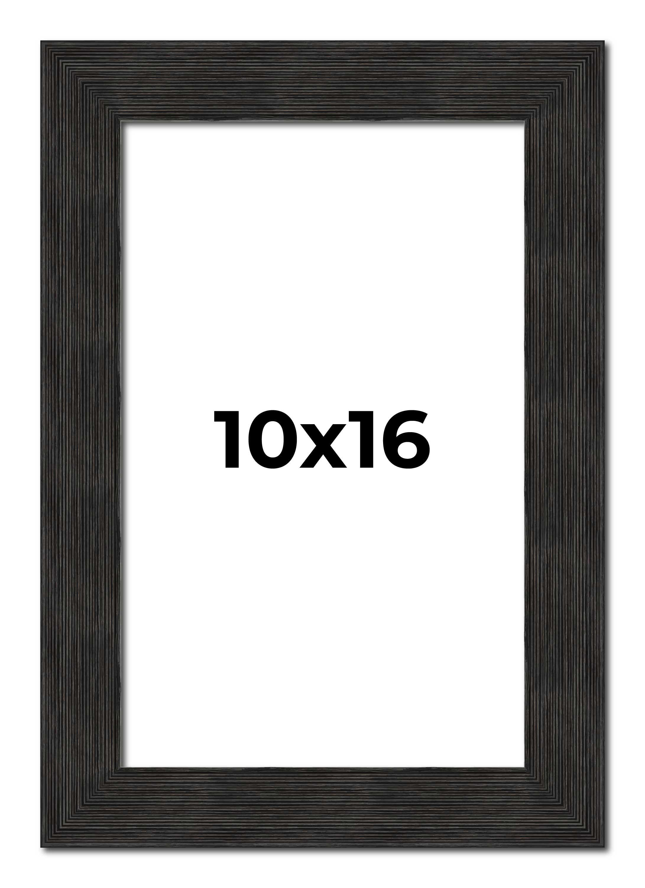 Contemporary Black Picture Frame – UV Acrylic,Backing, Hanging Hardware