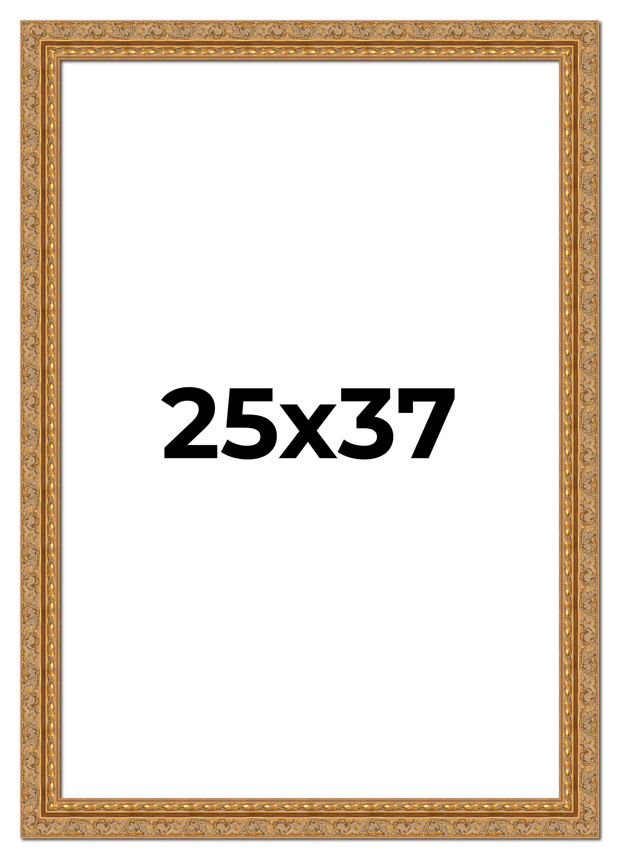 25×37 Frame Gold Ornate Solid Wood Picture Frame | 2 Inch Moulding Width | Firma