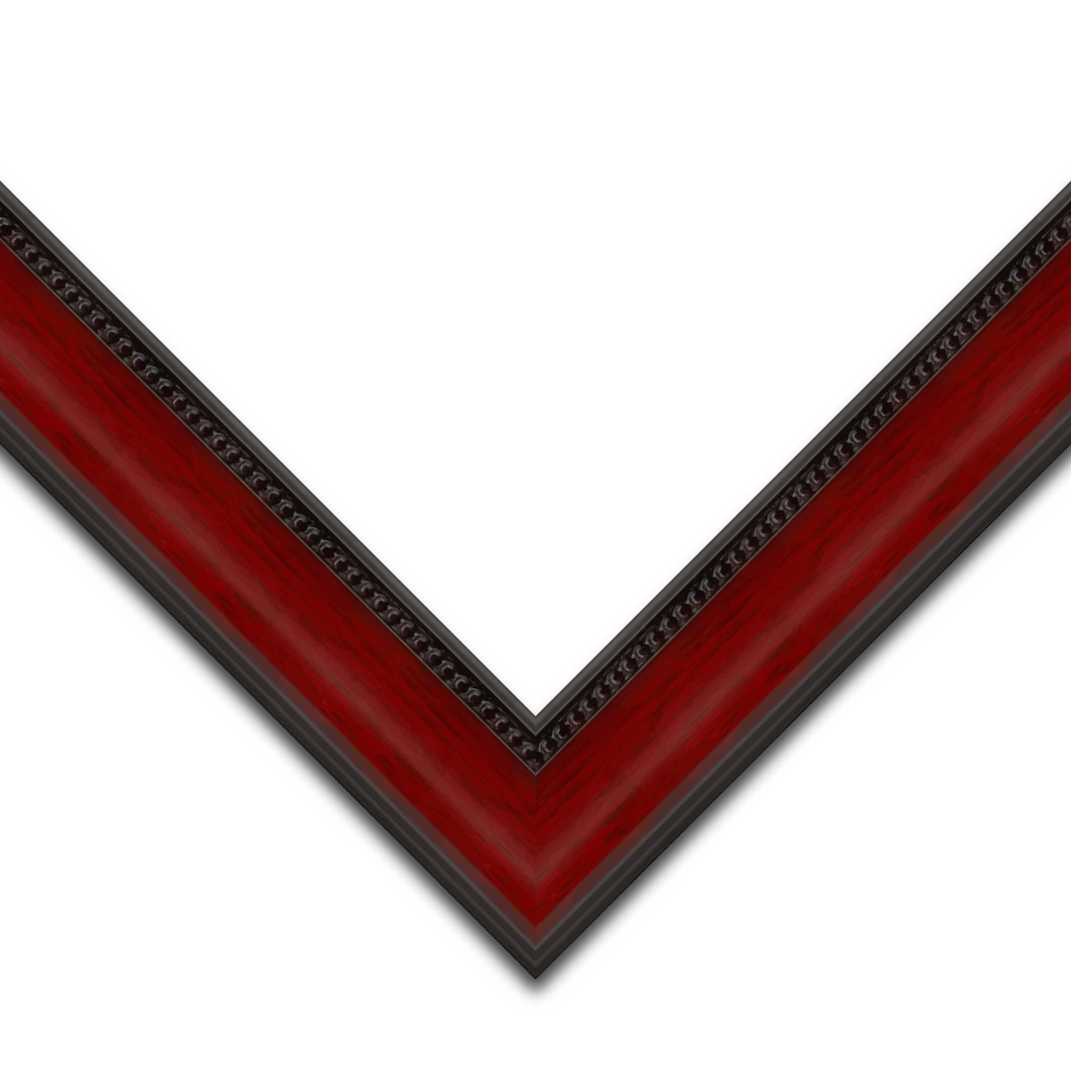 Photo Size Weathered Red Picture Frame – UV Acrylic, Backing, Hanging Hardware