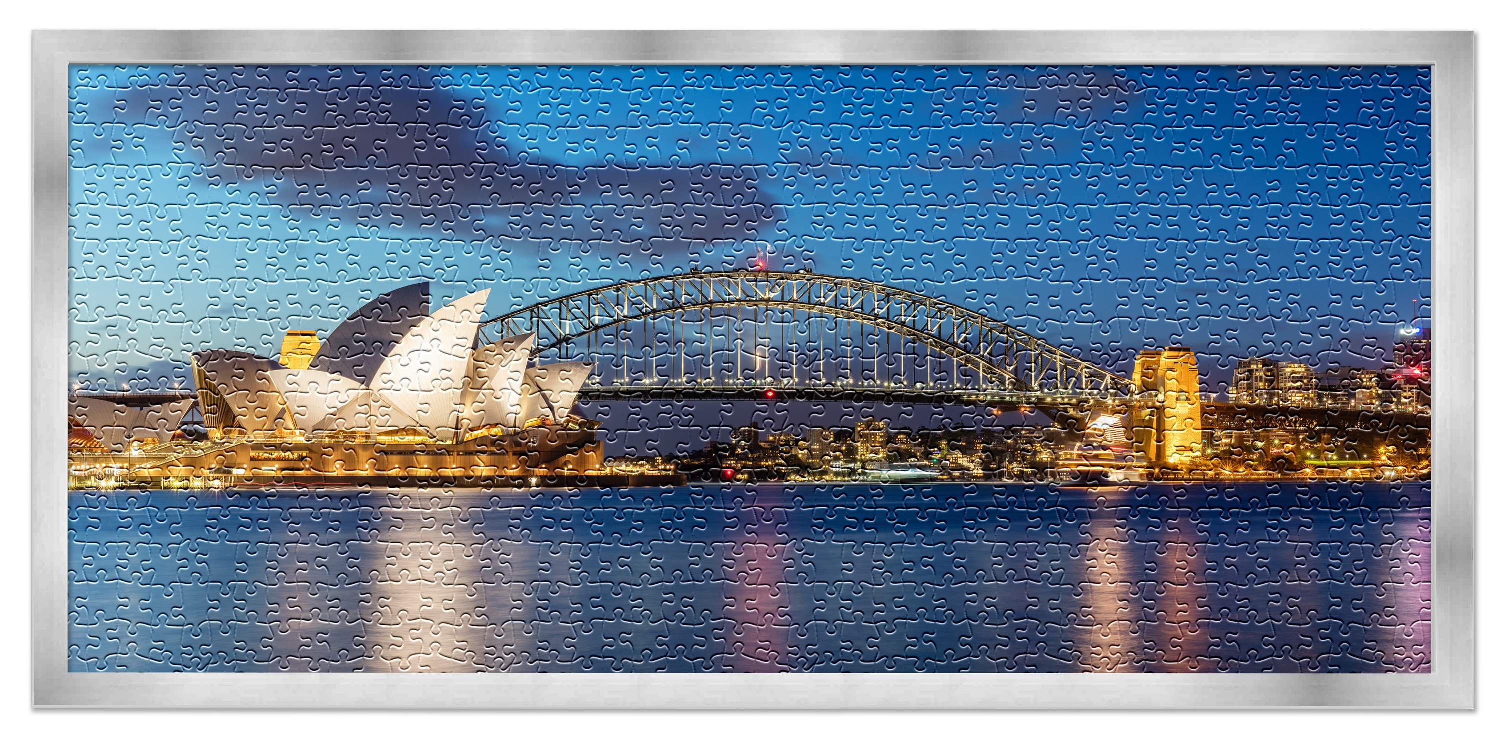 Silver Wood Puzzle Frame Kit - Glue Sheets, UV Acrylic - Available in 20 Sizes - Imagen 15 de 198