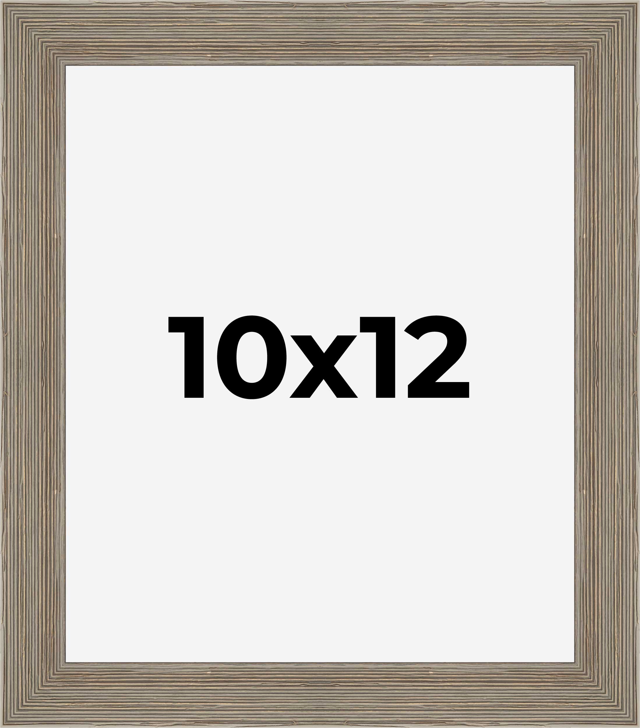 10x12 Frame Grey Real Wood Picture Frame Width 1.5 Inches | Interior Frame Depth detailed image 9