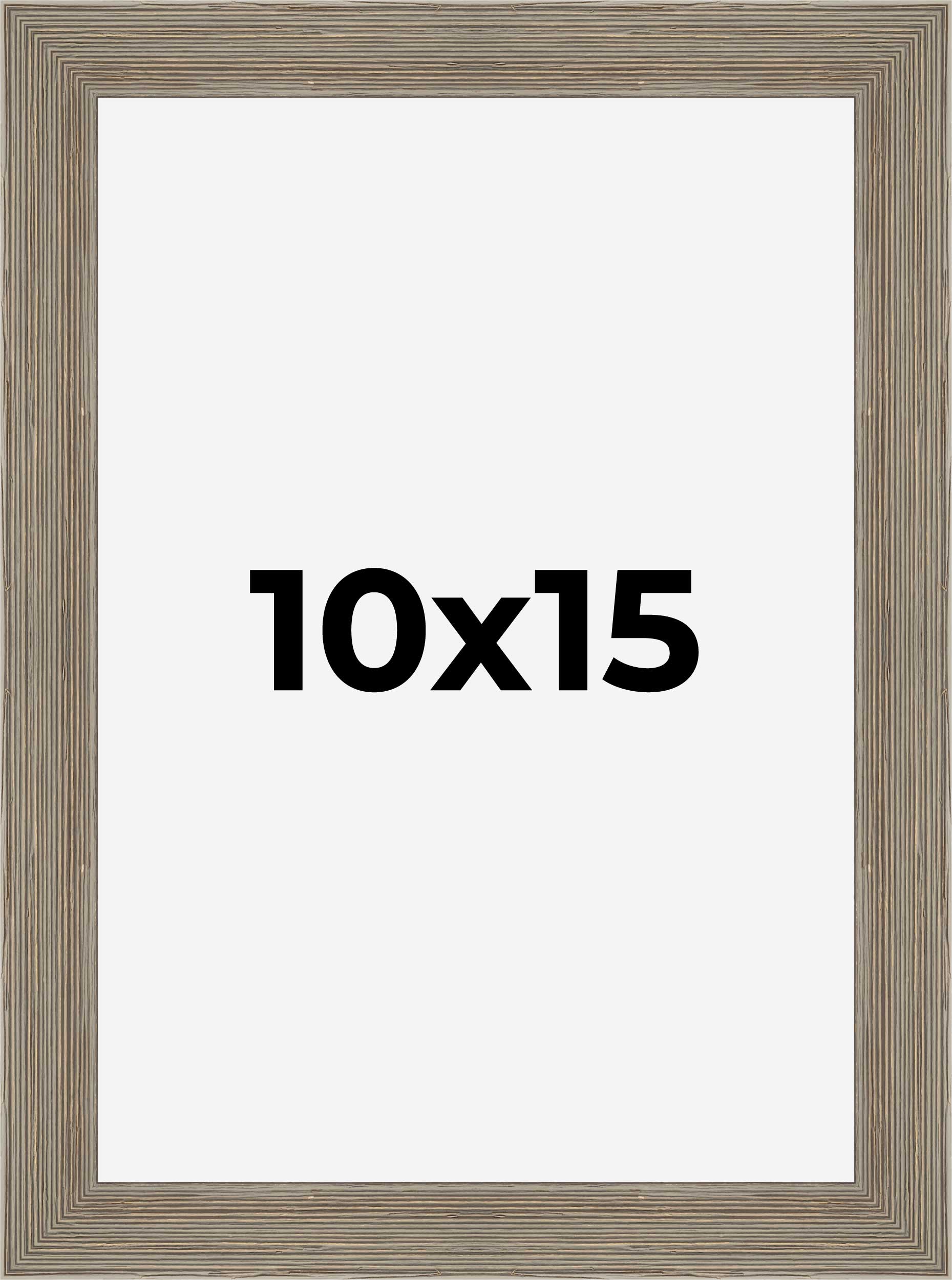10x15 Frame Grey Real Wood Picture Frame Width 1.5 Inches | Interior Frame Depth product image view 9