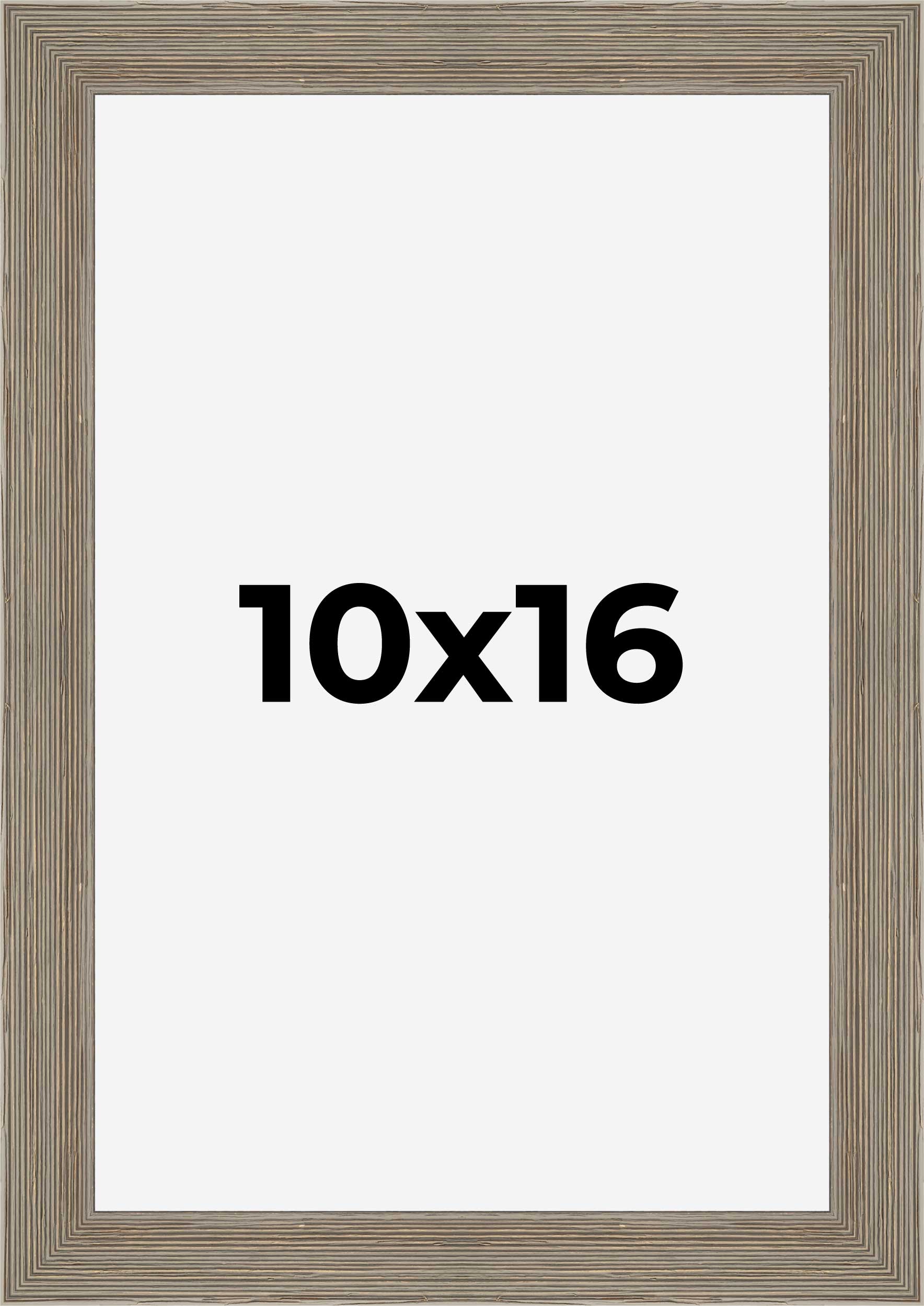 10x16 Frame Grey Real Wood Picture Frame Width 1.5 Inches | Interior Frame Depth detailed image 9