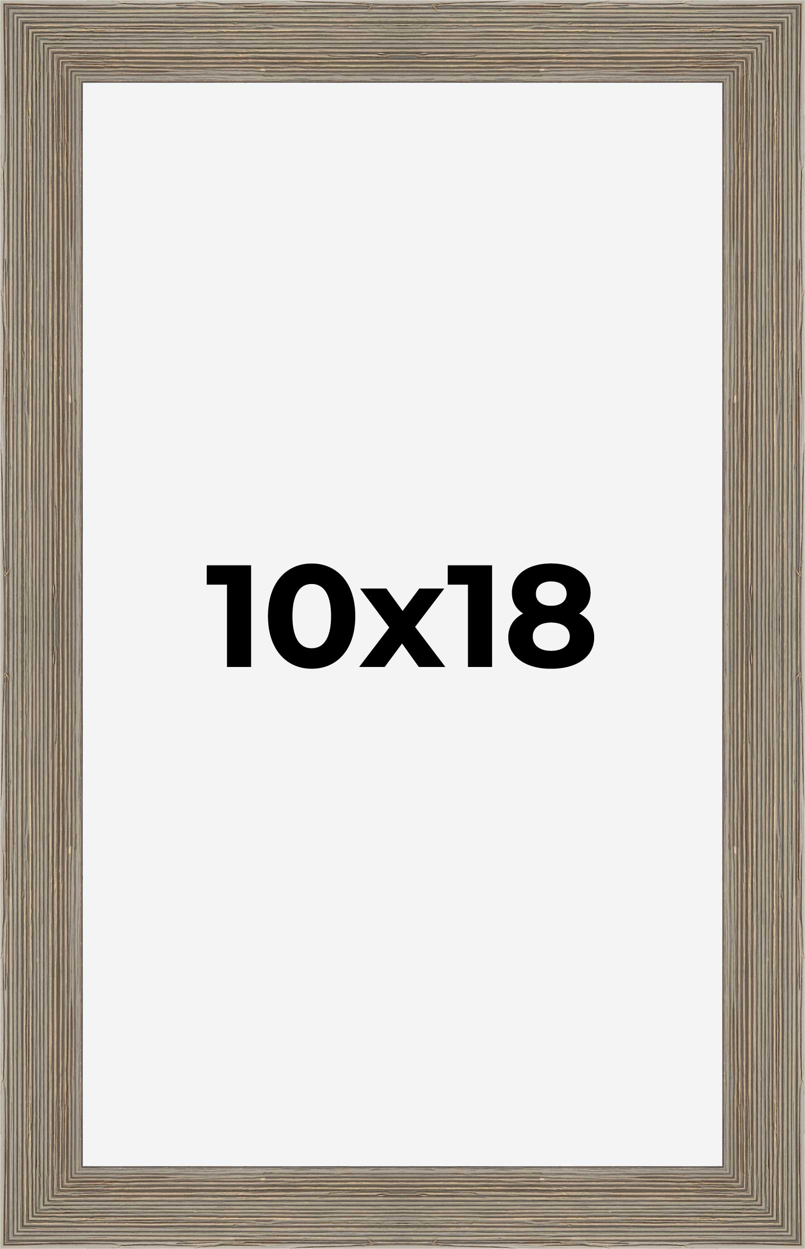 10x18 Frame Grey Real Wood Picture Frame Width 1.5 Inches | Interior Frame Depth detailed image 9