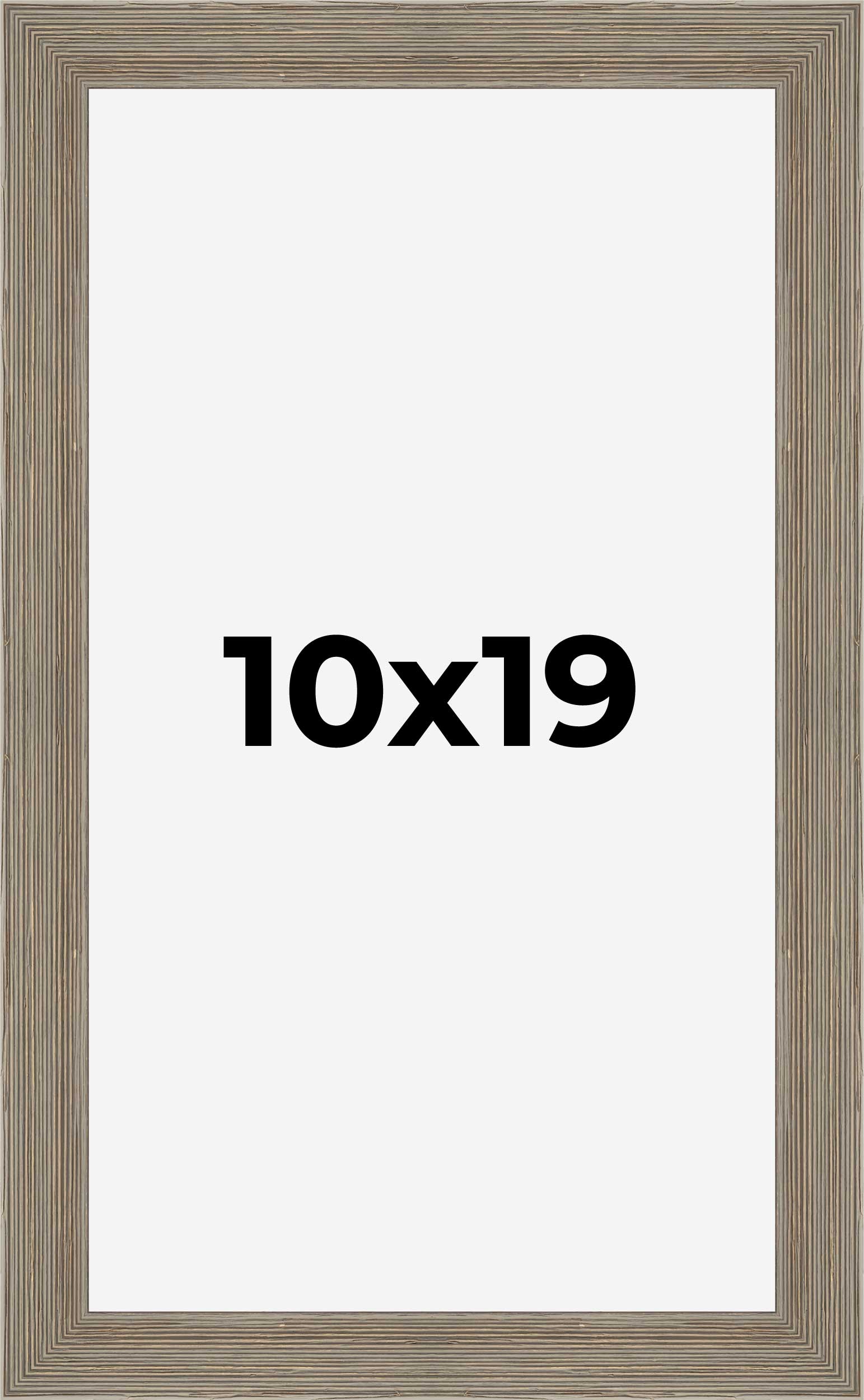 10x19 Frame Grey Real Wood Picture Frame Width 1.5 Inches | Interior Frame Depth detailed image 9