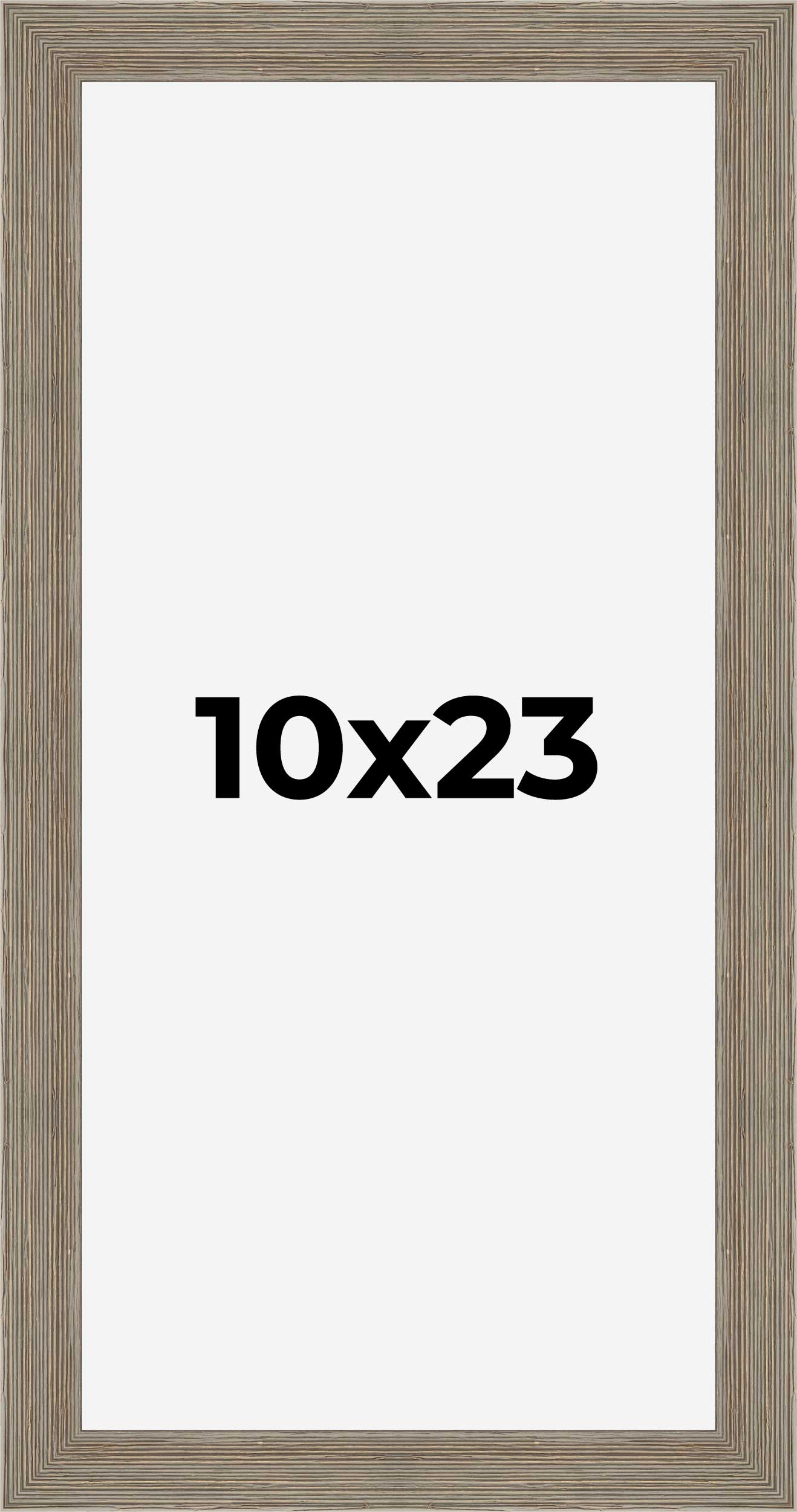 10x23 Frame Grey Real Wood Picture Frame Width 1.5 Inches | Interior Frame Depth detailed image 9
