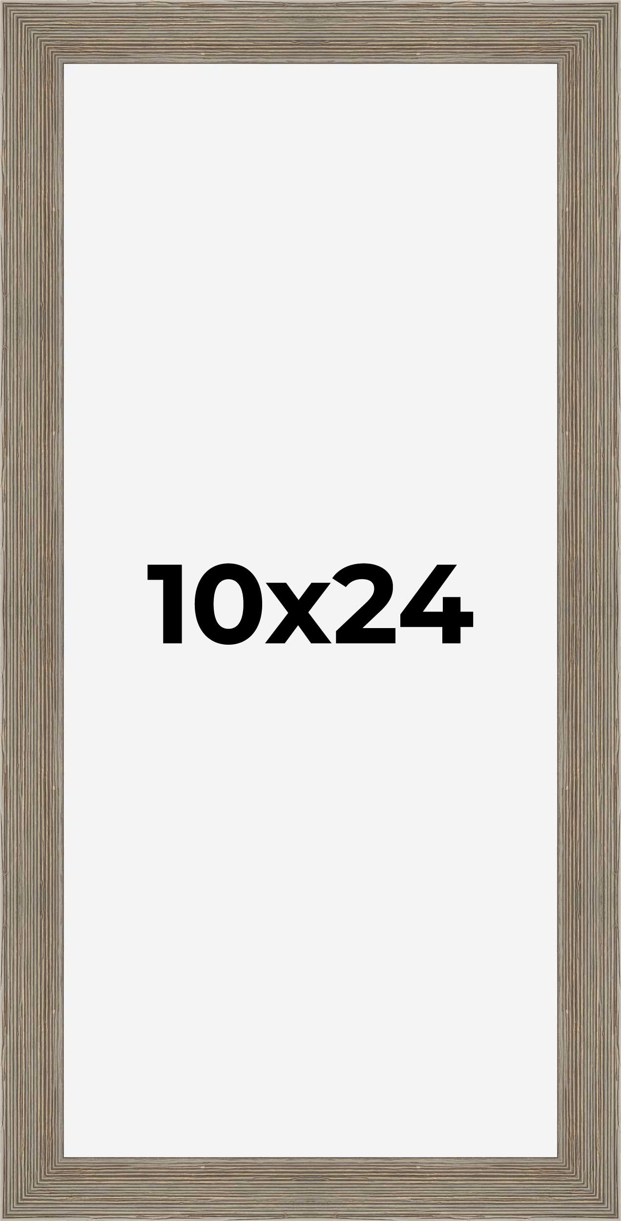 10x24 Frame Grey Real Wood Picture Frame Width 1.5 Inches | Interior Frame Depth detailed image 9