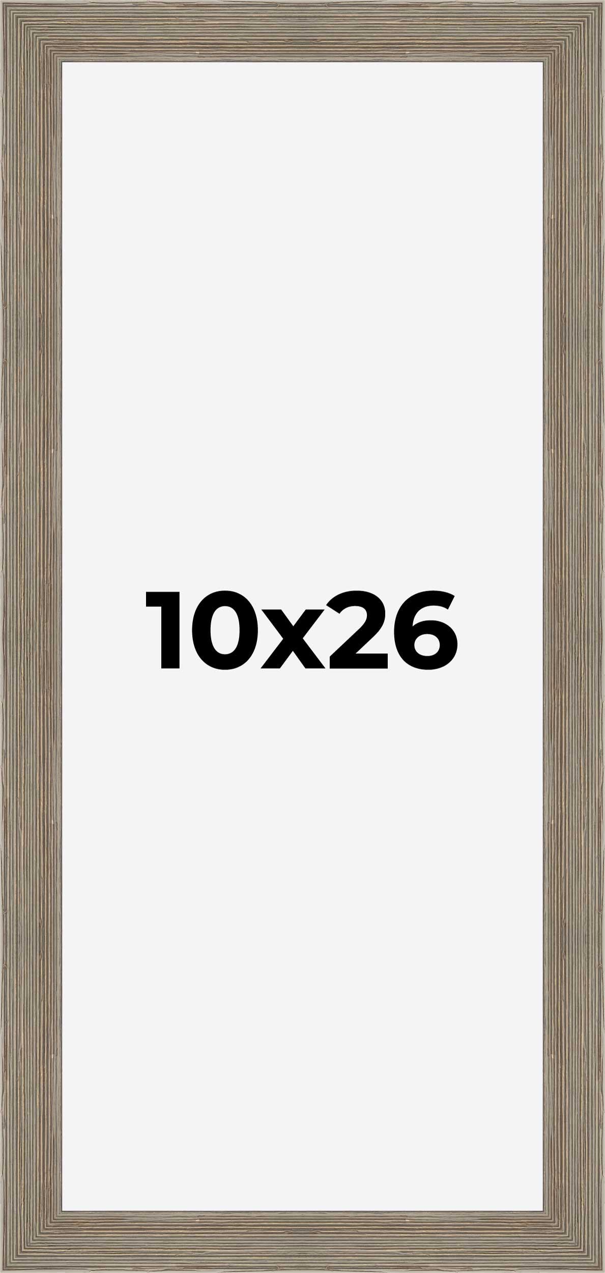 10x26 Frame Grey Real Wood Picture Frame Width 1.5 Inches | Interior Frame Depth detailed image 9