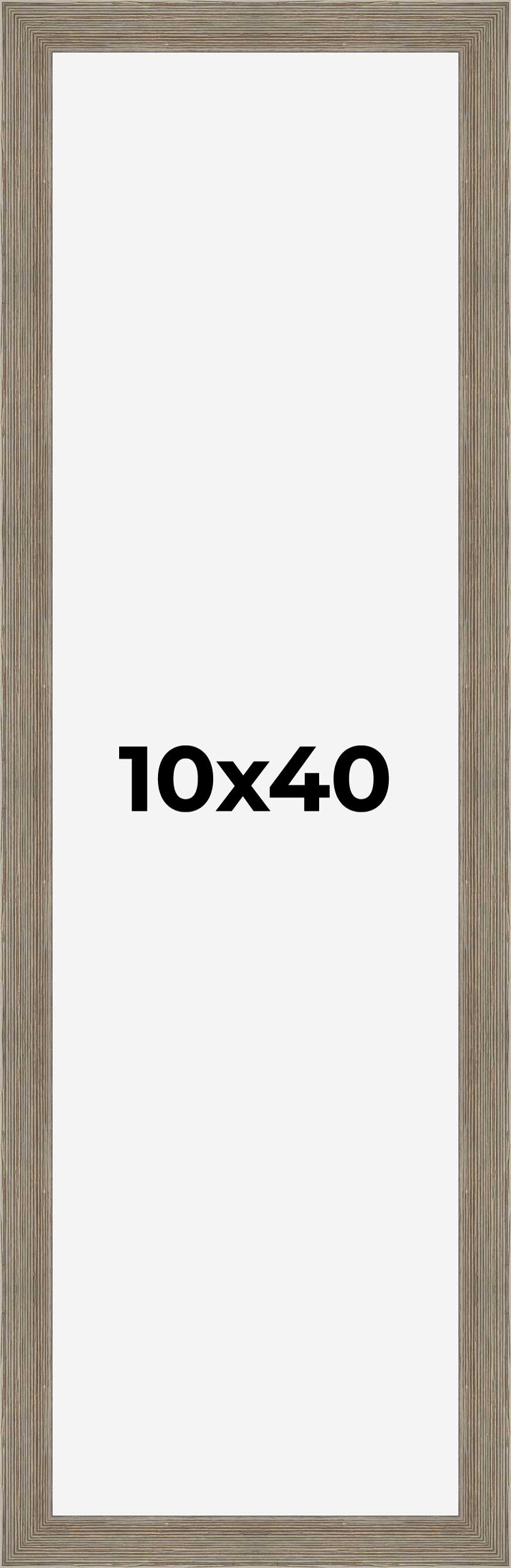10x40 Frame Grey Real Wood Picture Frame Width 1.5 Inches | Interior Frame Depth detailed image 9