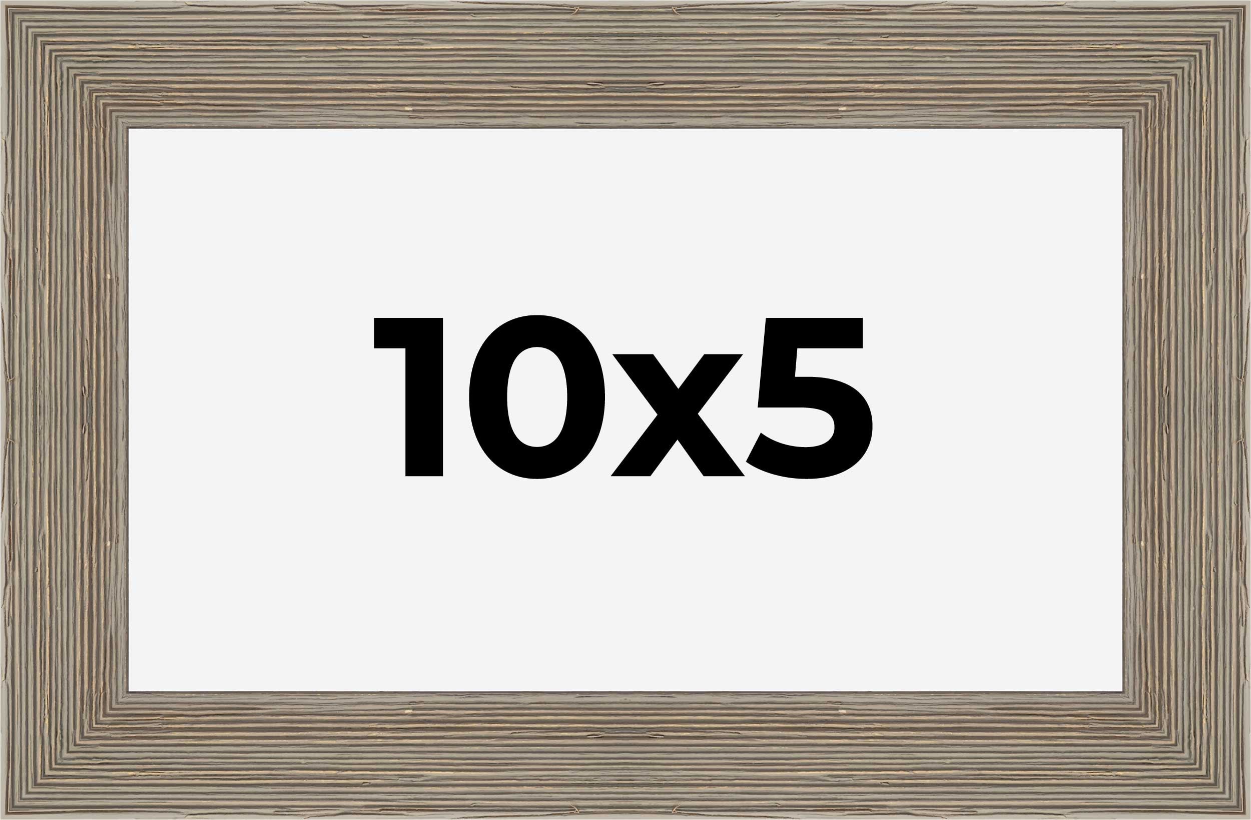 10x5 IN Frame Grey Real Wood Picture Frame Width 1.5 Inches | Interior Frame Dep detailed image 9