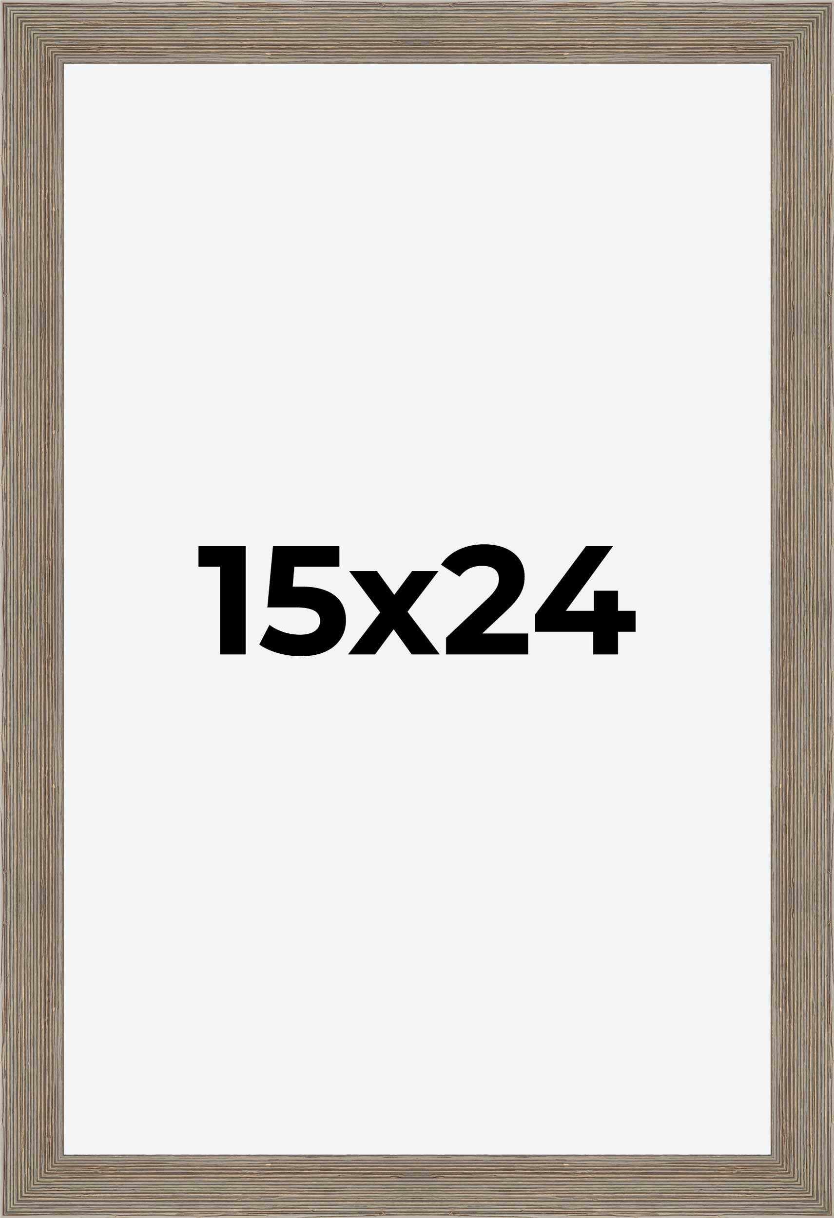 15x24 Frame Grey Real Wood Picture Frame Width 1.5 Inches | Interior Frame Depth detailed image 9