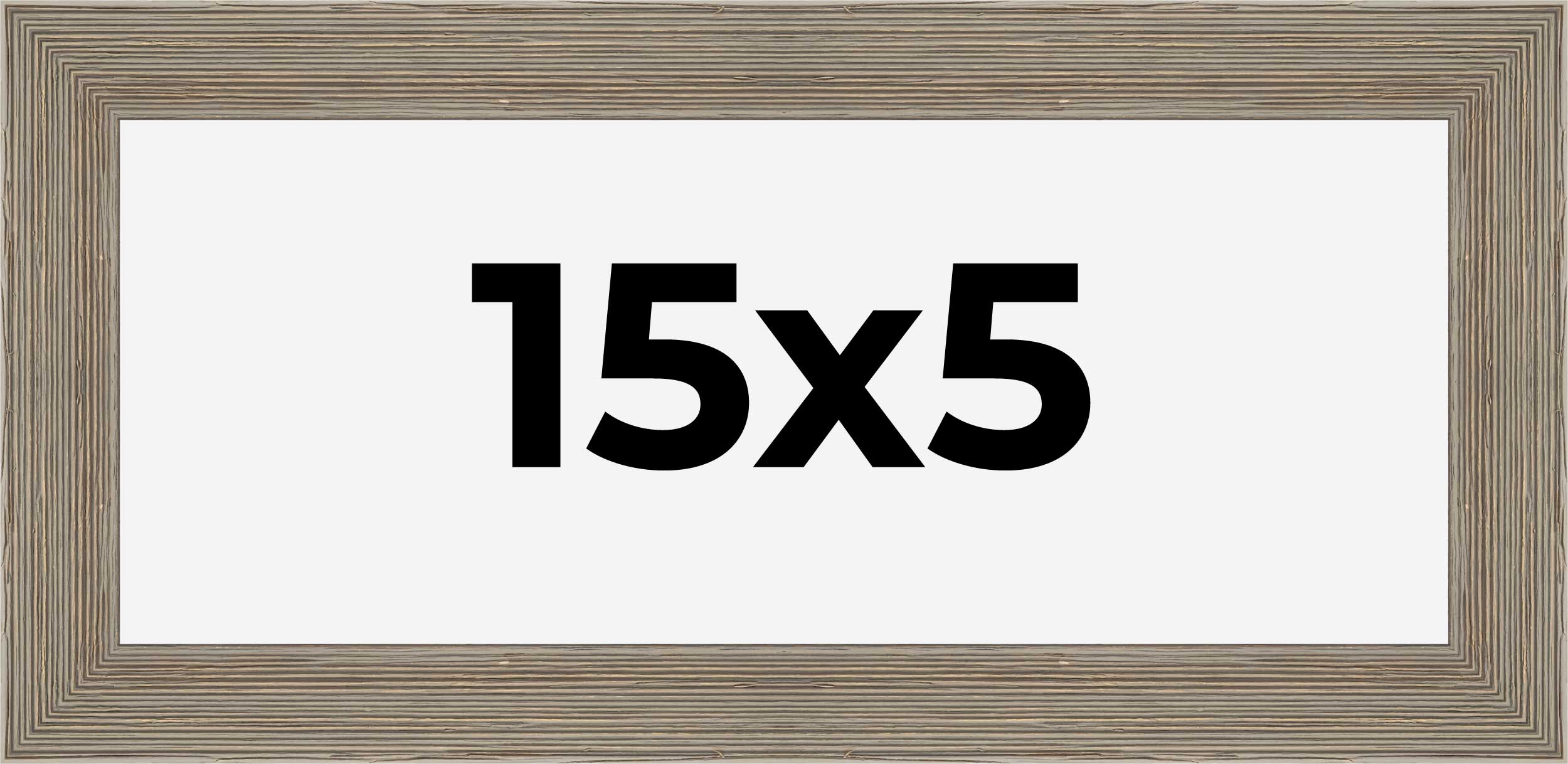 15x5 IN Frame Grey Real Wood Picture Frame Width 1.5 Inches | Interior Frame Dep detailed image 9