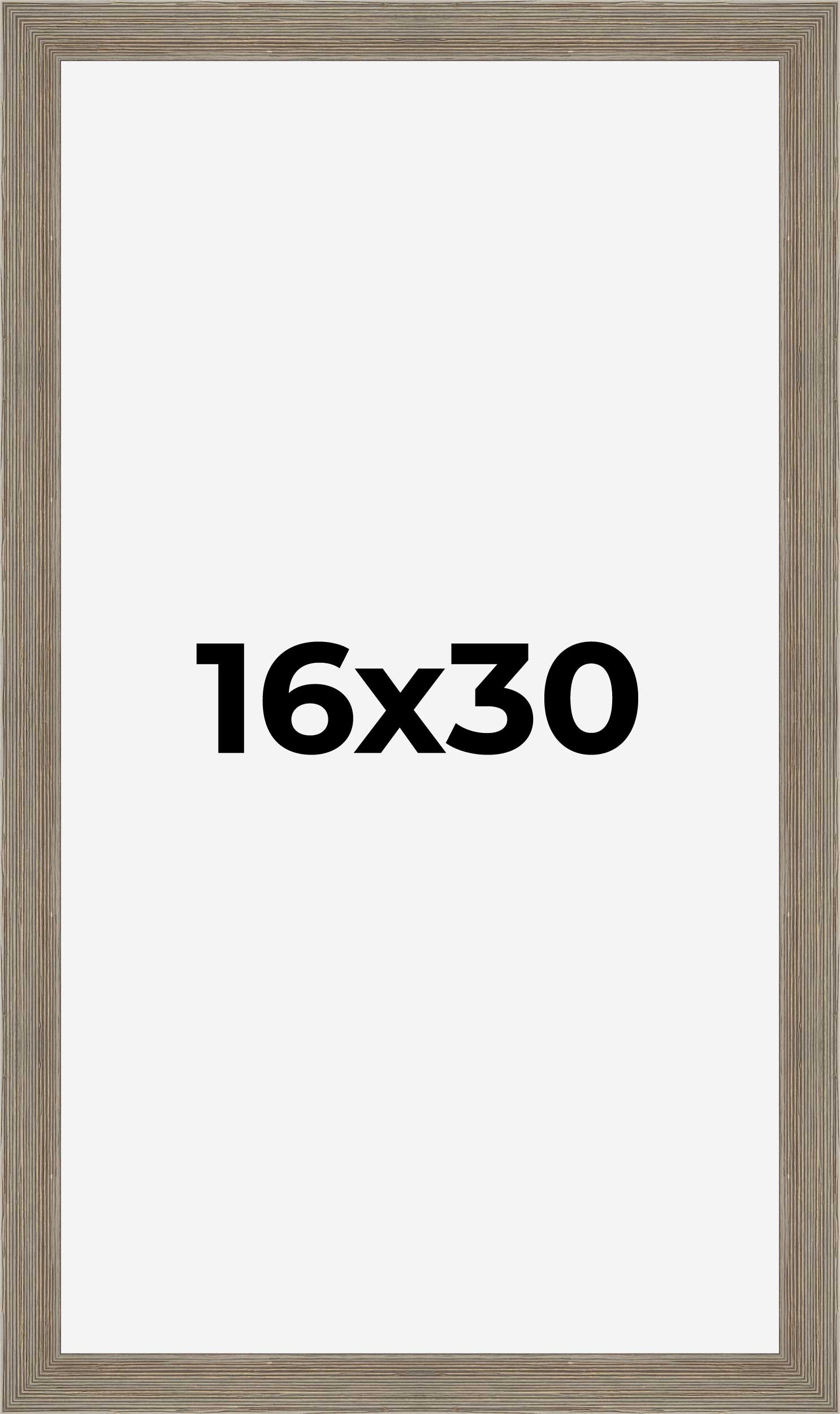 16x30 Frame Grey Real Wood Picture Frame Width 1.5 Inches | Interior Frame Depth detailed image 9
