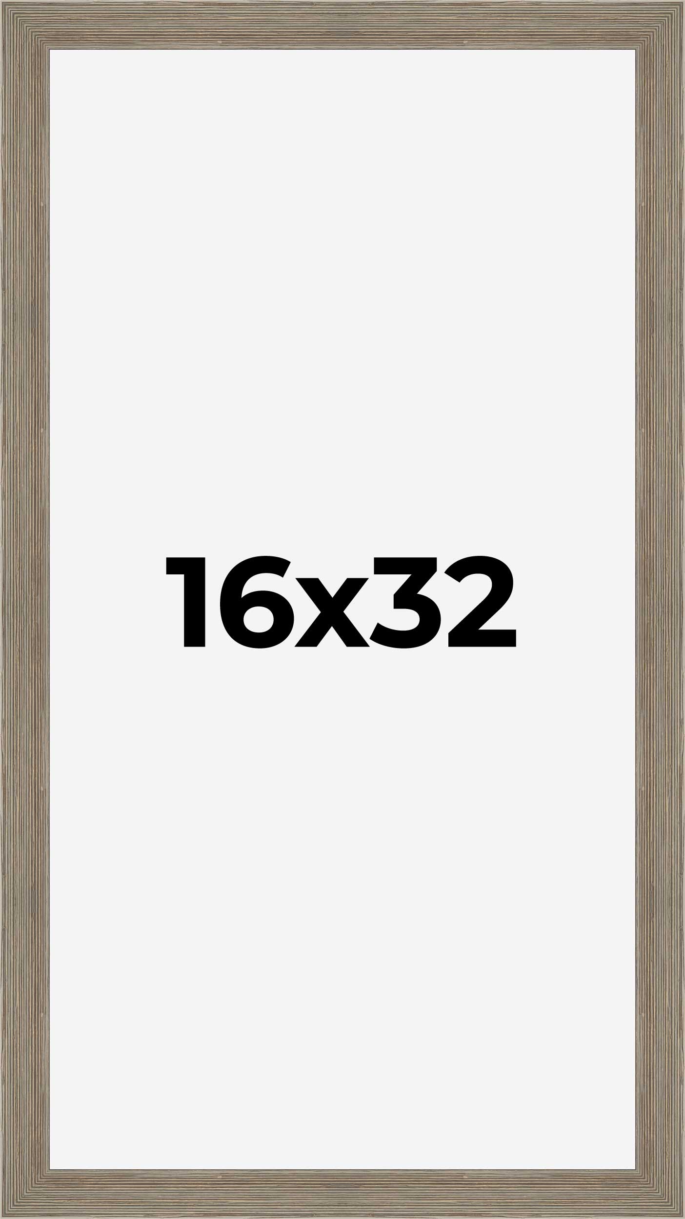 16x32 Frame Grey Real Wood Picture Frame Width 1.5 Inches | Interior Frame Depth detailed image 9