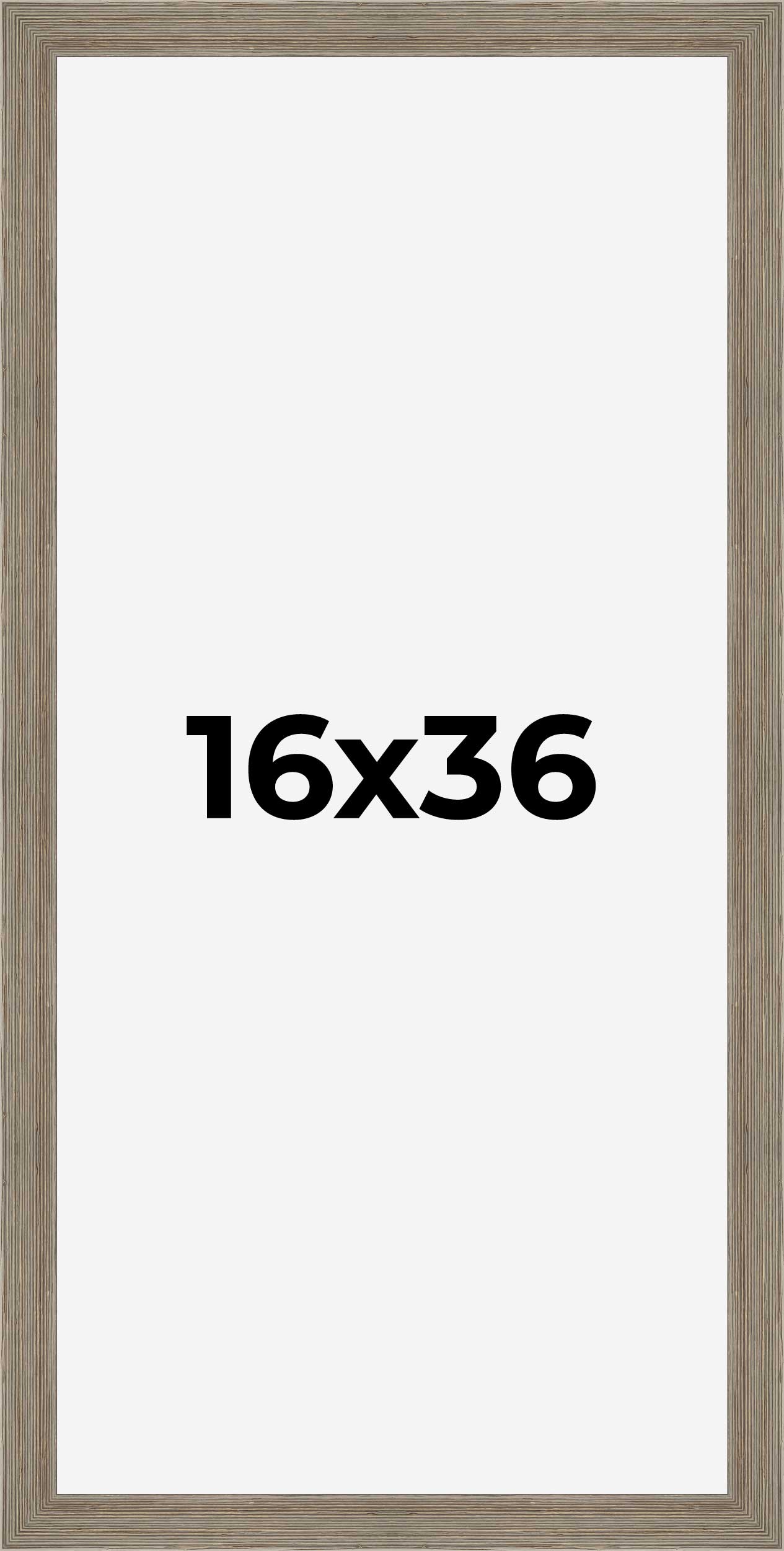 16x36 Frame Grey Real Wood Picture Frame Width 1.5 Inches | Interior Frame Depth detailed image 9