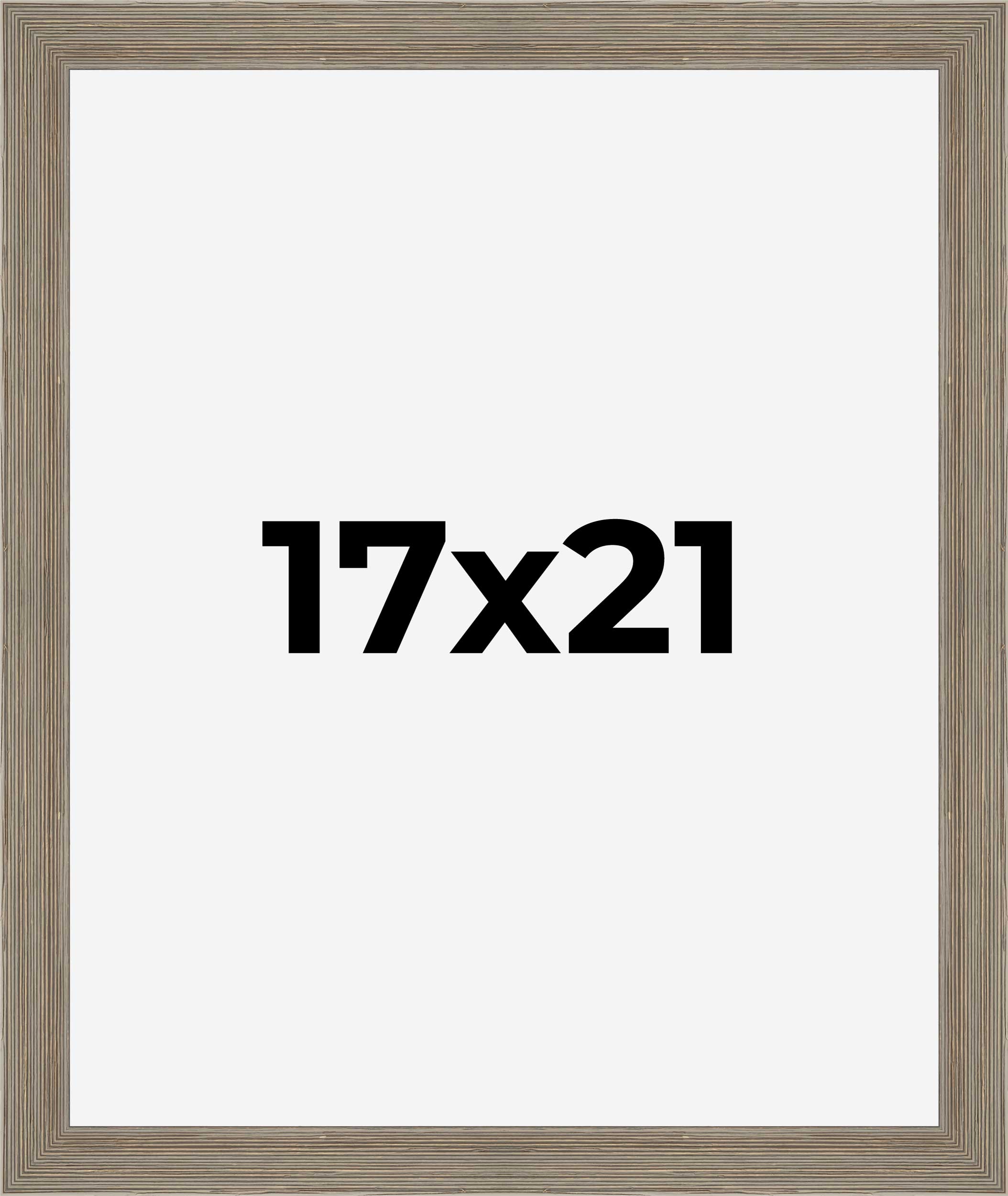 17x21 Frame Grey Real Wood Picture Frame Width 1.5 Inches | Interior Frame Depth detailed image 9