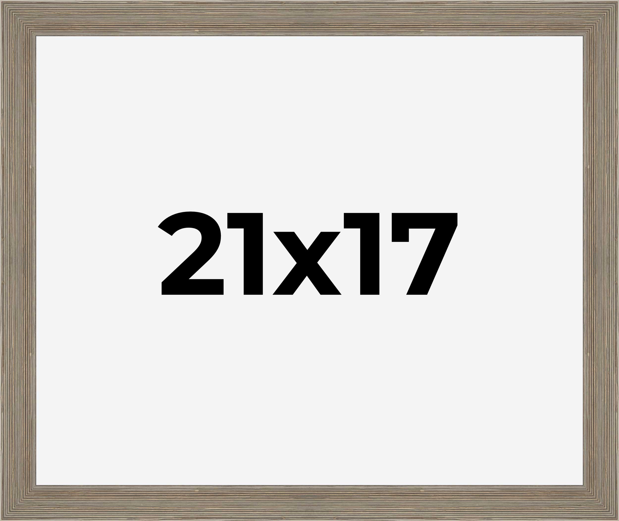 21x17 Frame Grey Real Wood Picture Frame Width 1.5 Inches | Interior Frame Depth product image view 9