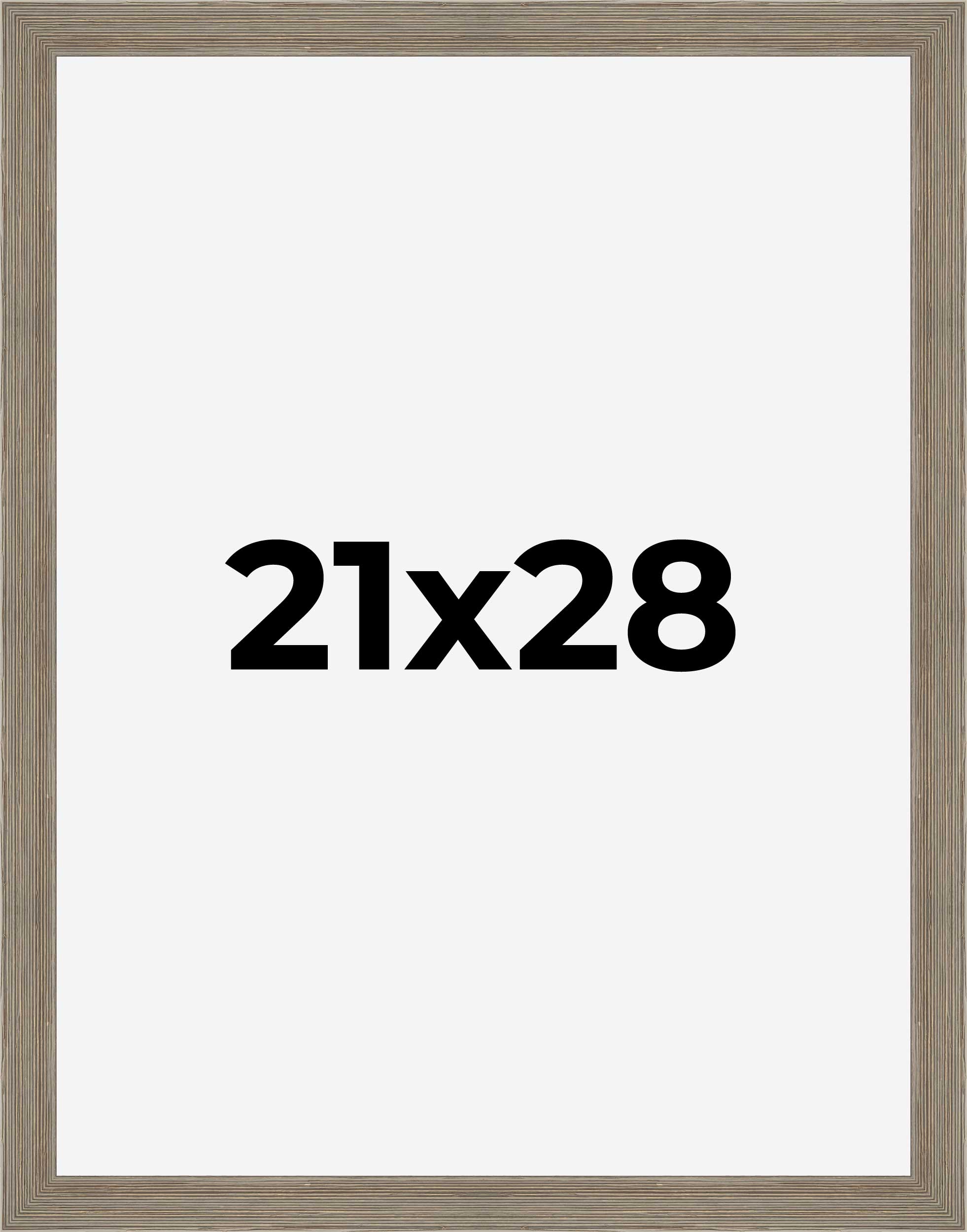 21x28 Frame Grey Real Wood Picture Frame Width 1.5 Inches | Interior Frame Depth detailed image 9
