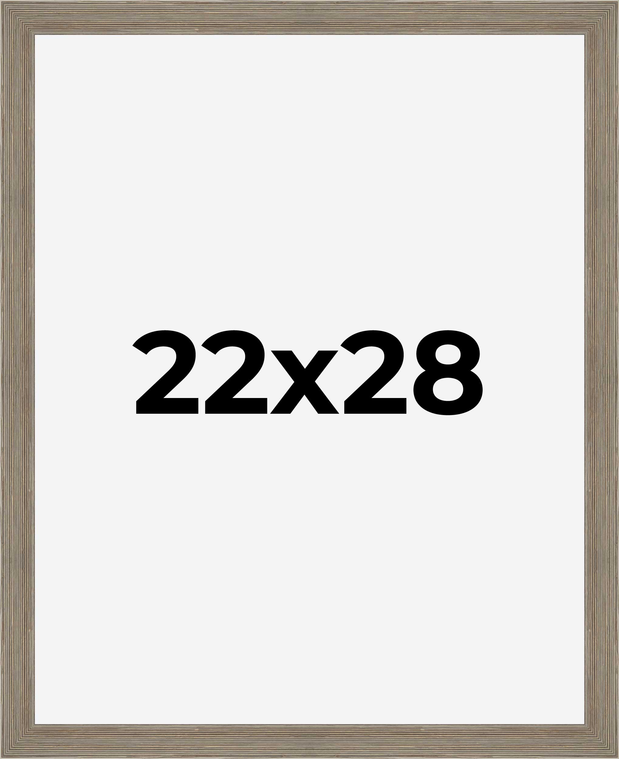 22x28 Frame Grey Real Wood Picture Frame Width 1.5 Inches | Interior Frame Depth detailed image 9