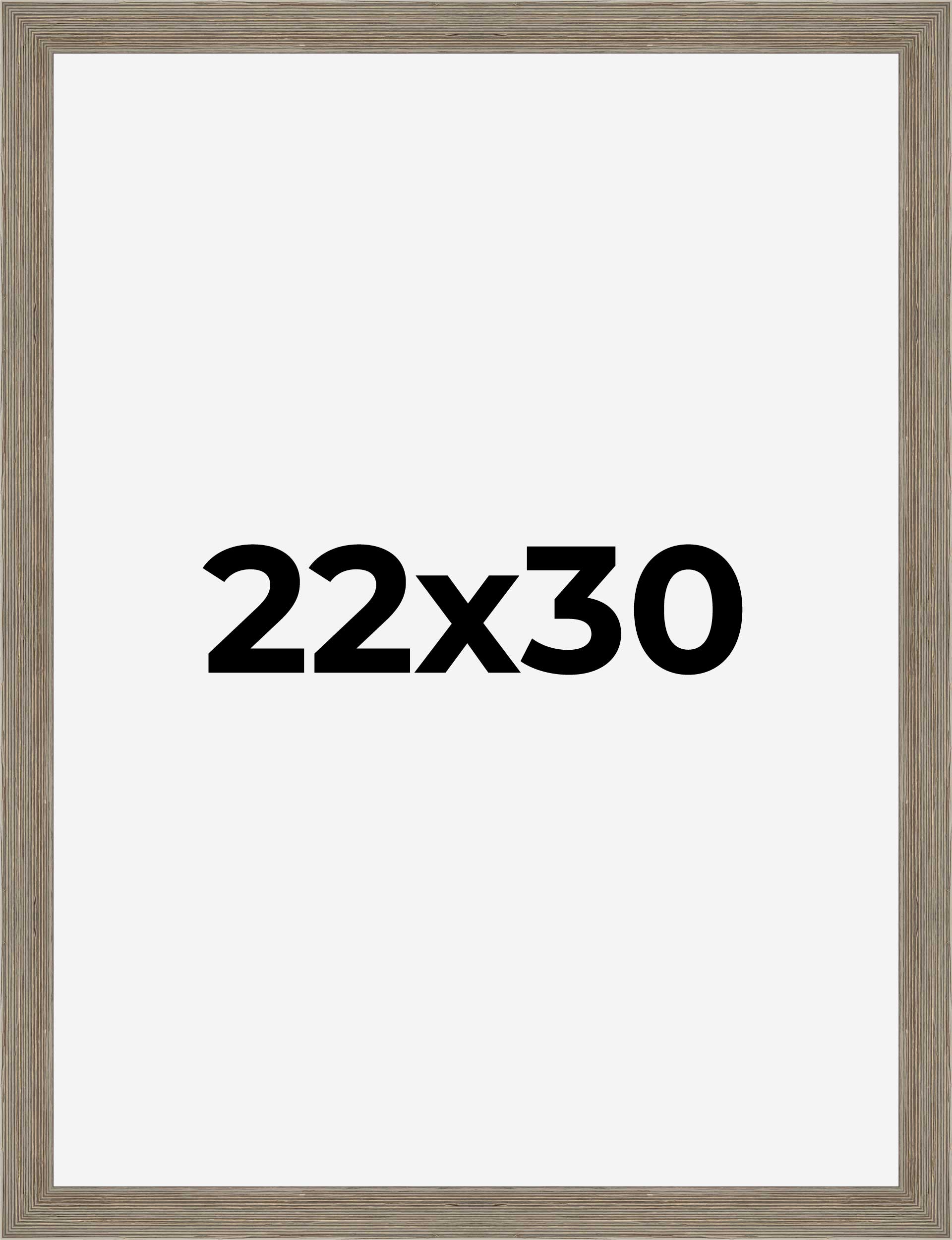 22x30 Frame Grey Real Wood Picture Frame Width 1.5 Inches | Interior Frame Depth detailed image 9