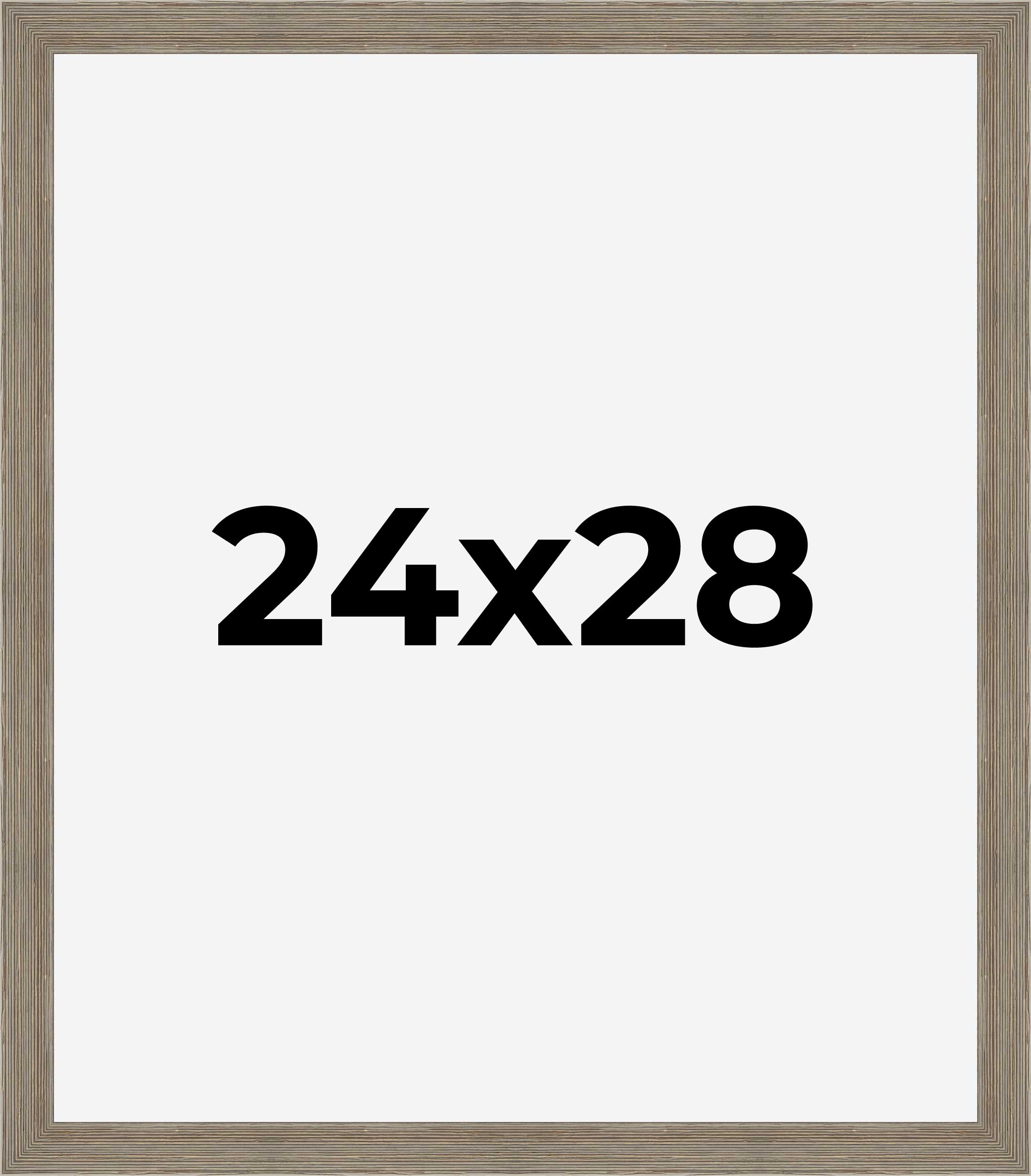 24x28 Frame Grey Real Wood Picture Frame Width 1.5 Inches | Interior Frame Depth detailed image 9