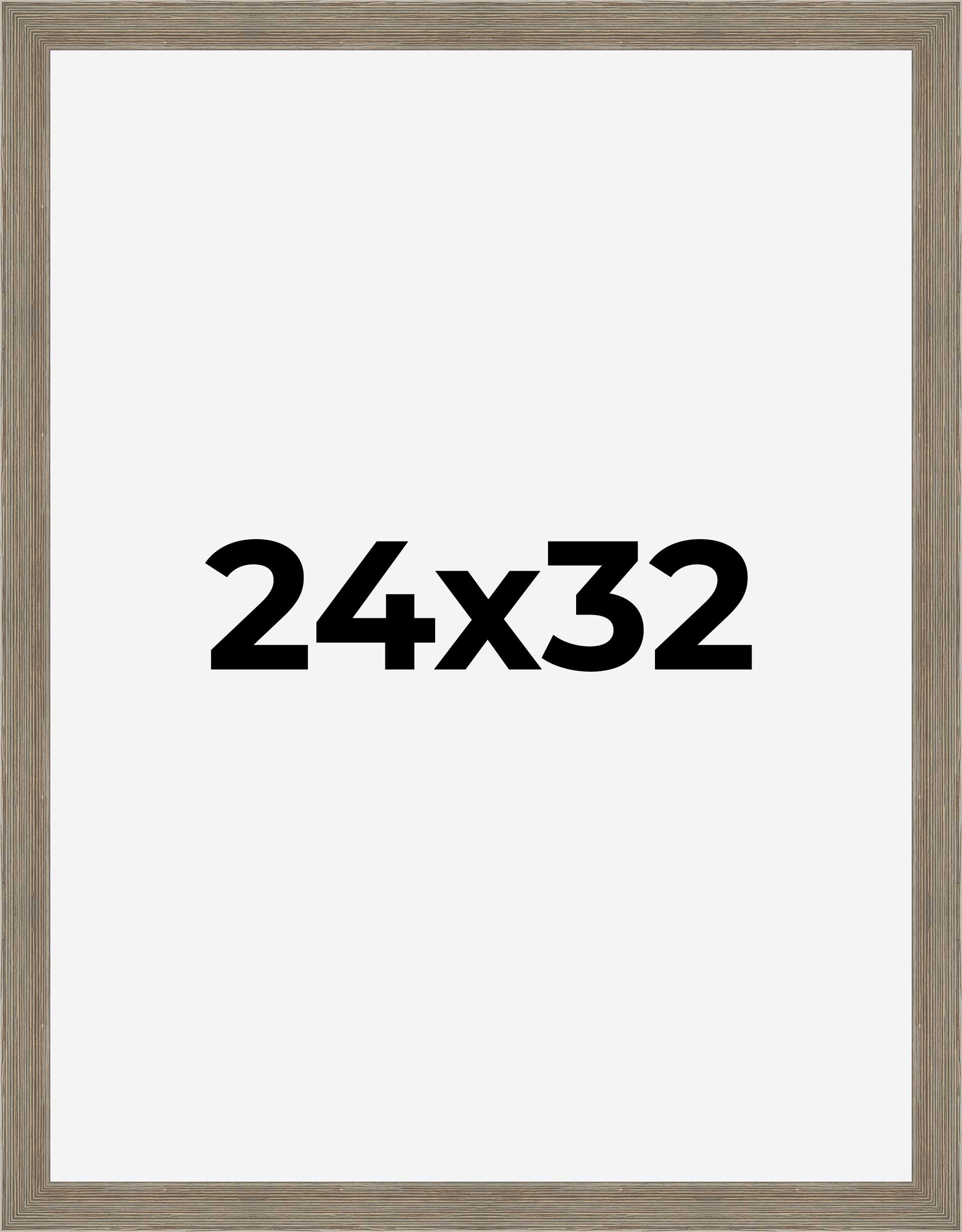 24x32 Frame Grey Real Wood Picture Frame Width 1.5 Inches | Interior Frame Depth detailed image 9