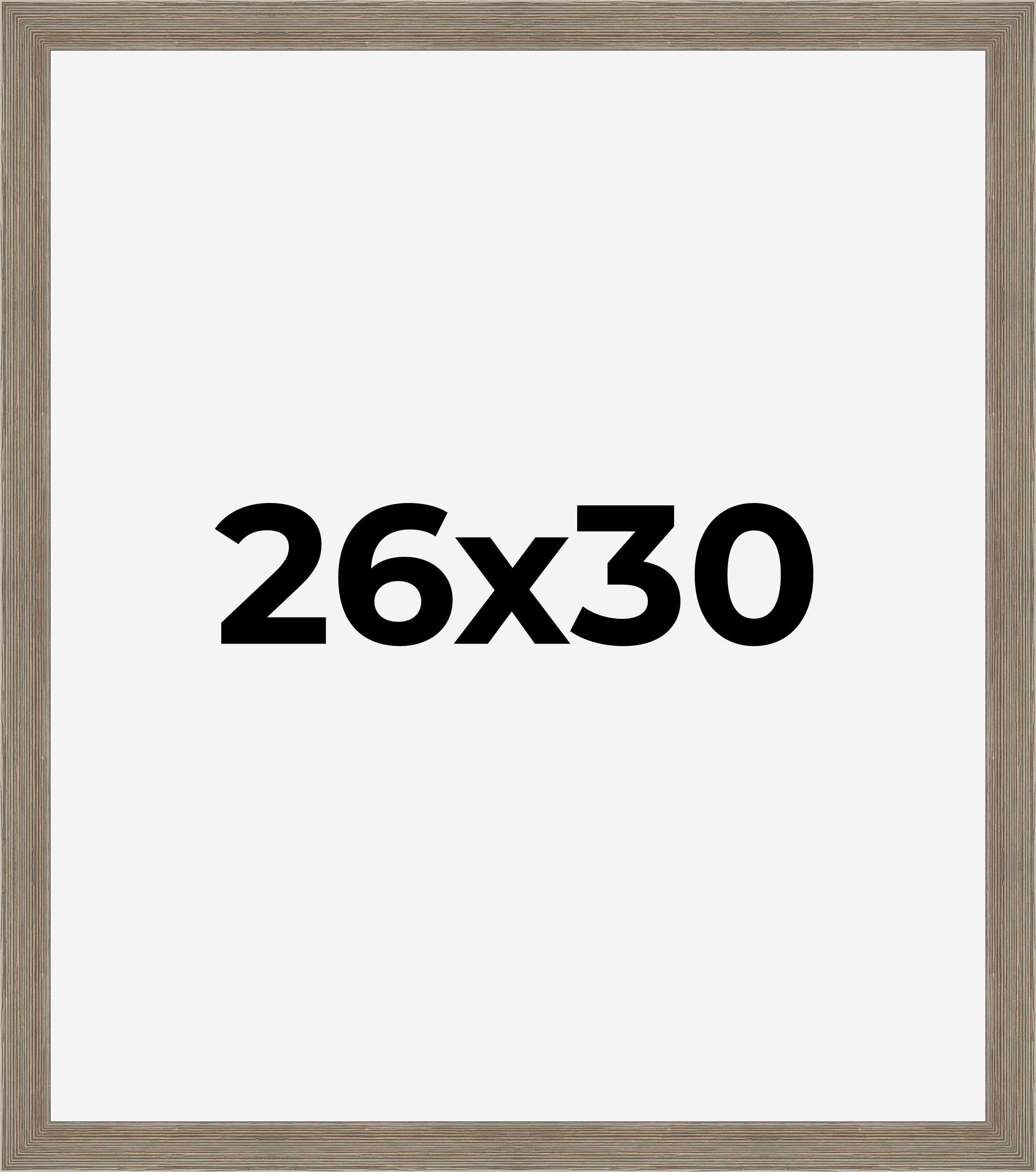 26x30 Frame Grey Real Wood Picture Frame Width 1.5 Inches | Interior Frame Depth detailed image 9